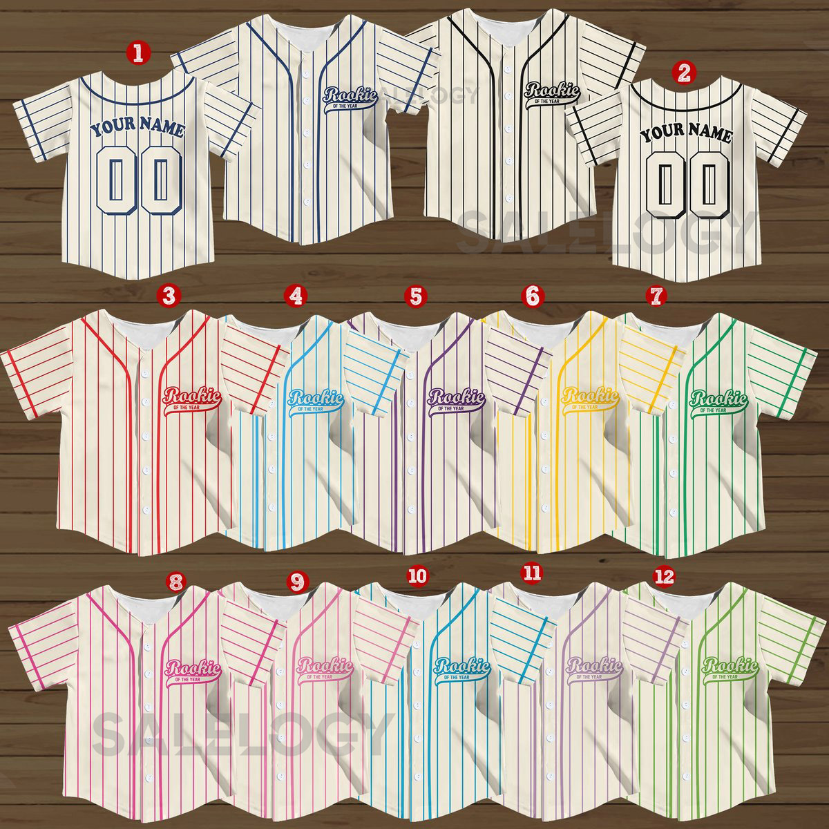 Personalized Name Number Pinstripe Baseball Jersey Custom Stripe Line Kid Youth Baseball Jersey Baseball Jersey For Baseball Fans Lovers_297