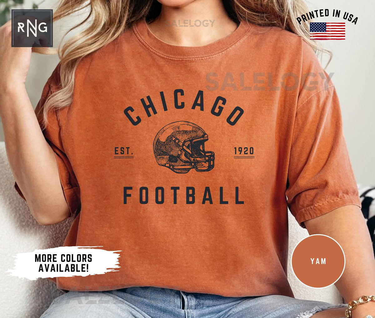 Chicago Football Shirt Bear Football Gameday Shirt Chicago Football Apparel Chicago Sports Apparel Retro Bear Football Fan Gift Idea_462