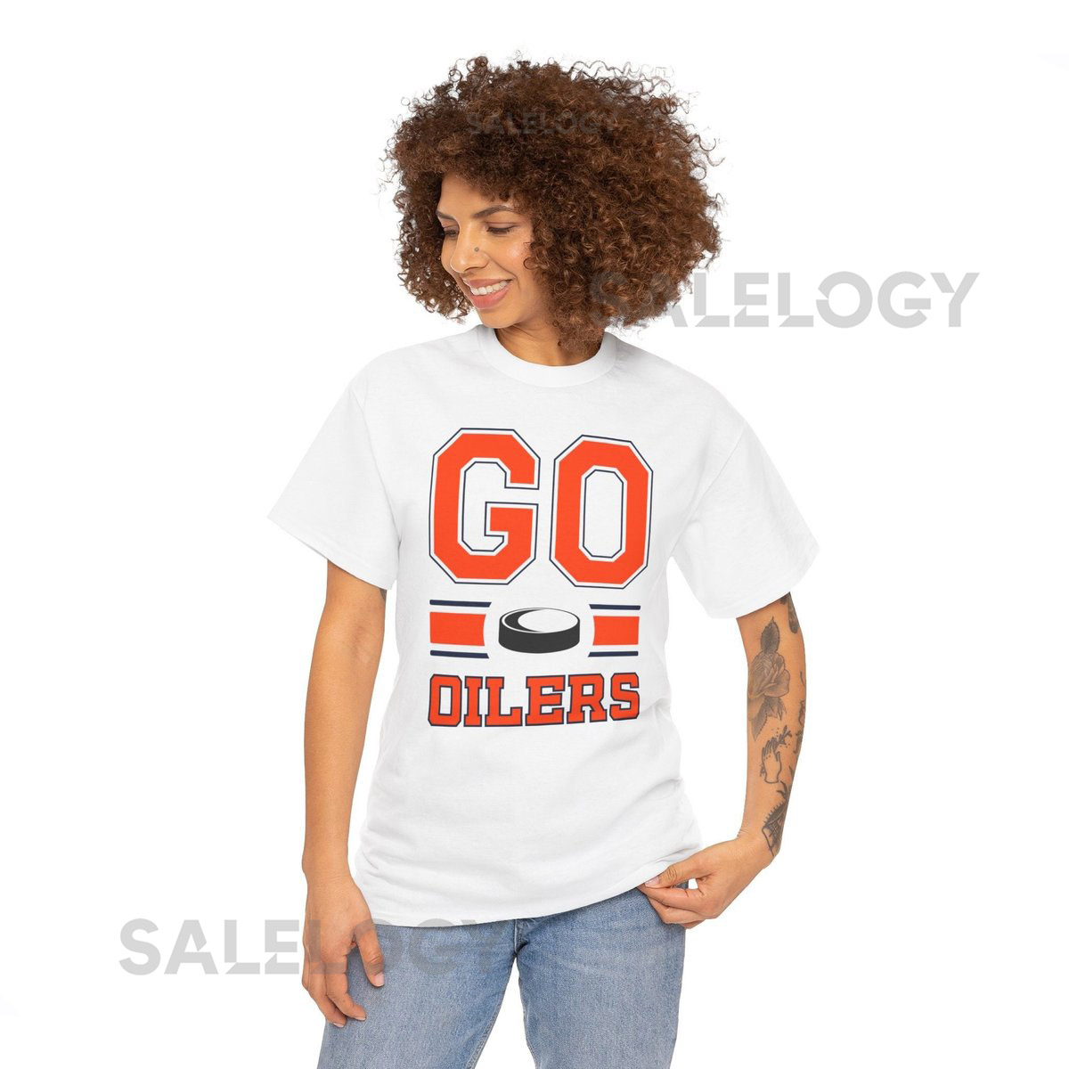 Go Oilers Unisex Heavy Cotton Tee_173