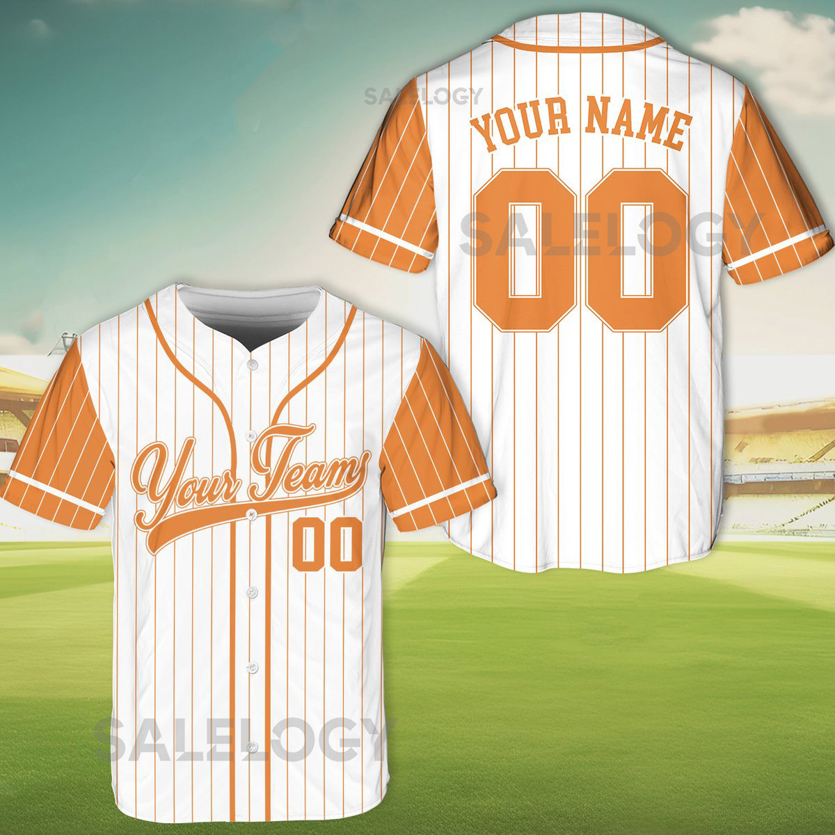 Personalized Team Name And Number Pinstripe Baseball Jersey Custom Stripe Line Color Baseball Jersey Baseball Jersey Uniform Baseball Fans_610