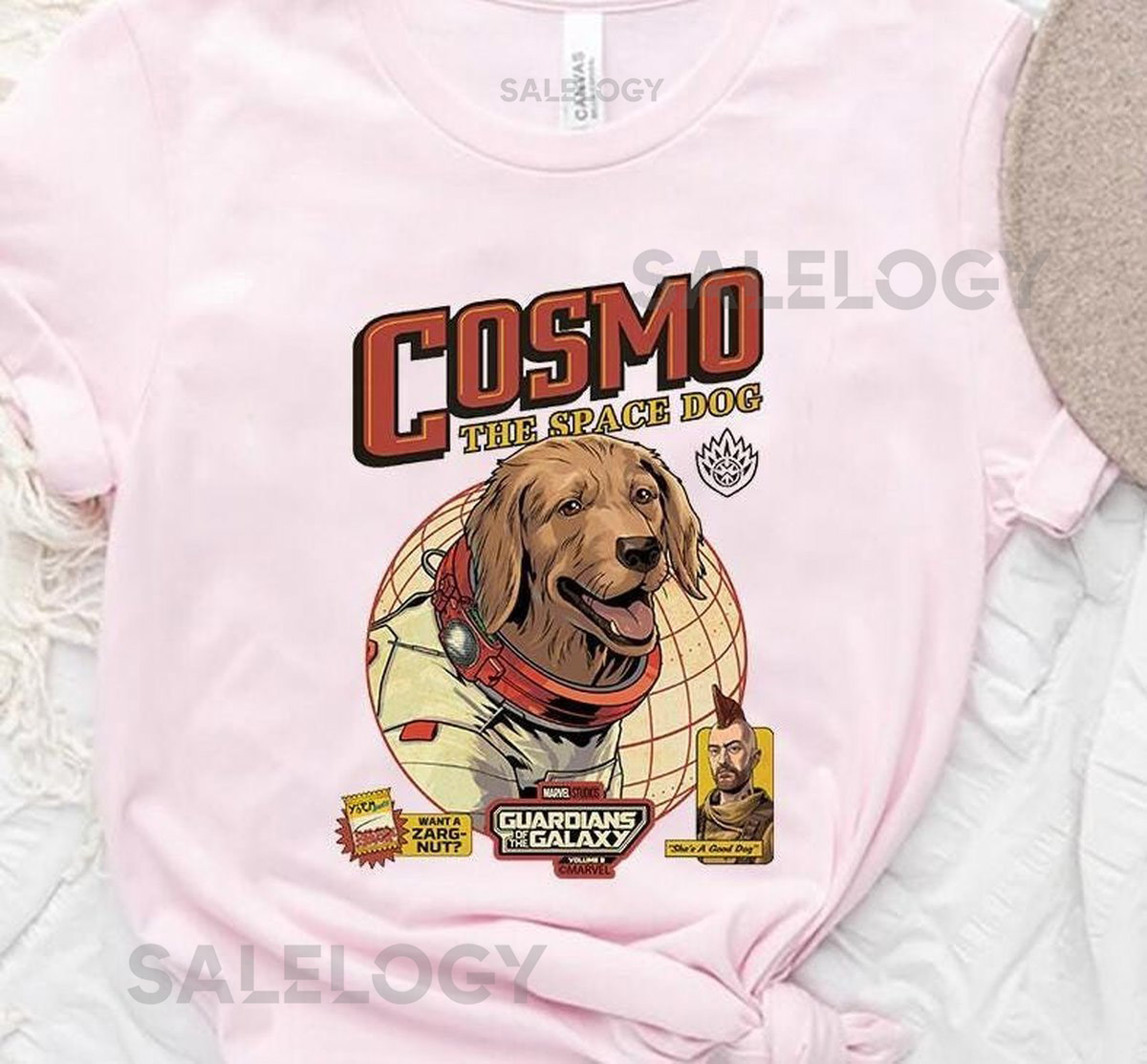 Marvel Guardians Of The Galaxy Cosmo The Space Dog Costume Comfort Colors Shirt Magic Kingdom Disneyland Family Vacation Shirt_612