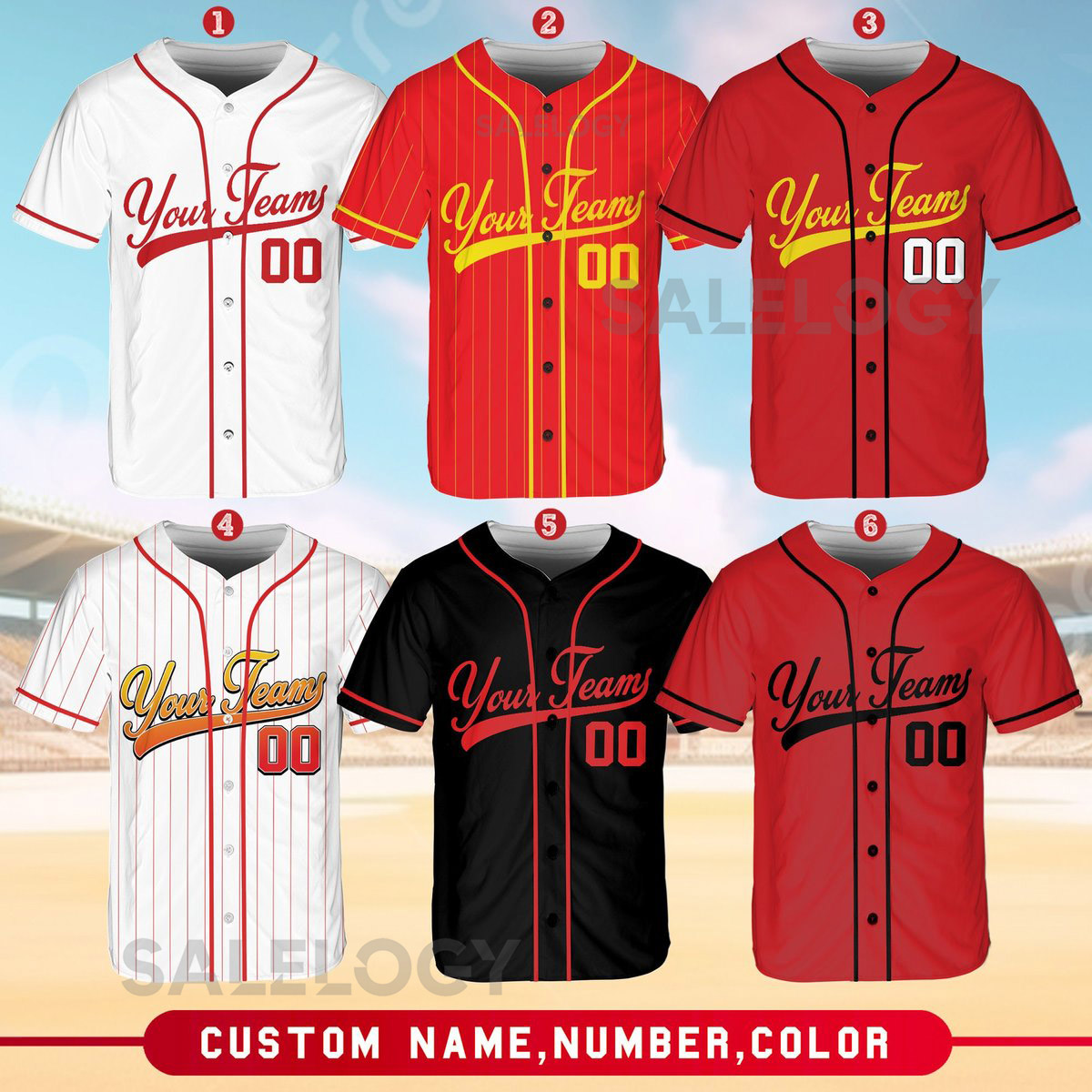 Personalized Team Name And Number Baseball Jersey Custom Baseball Jersey Shirt Baseball Jersey Uniform For Baseball Fans Baseball Lovers_463