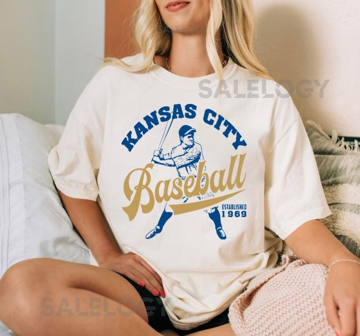 Kansas City Baseball Vintage Est 1969 Comfort Color Unisex Tshirt Kansas City Baseball Gameday Shirt KC Sports Shirt American Baseball_359