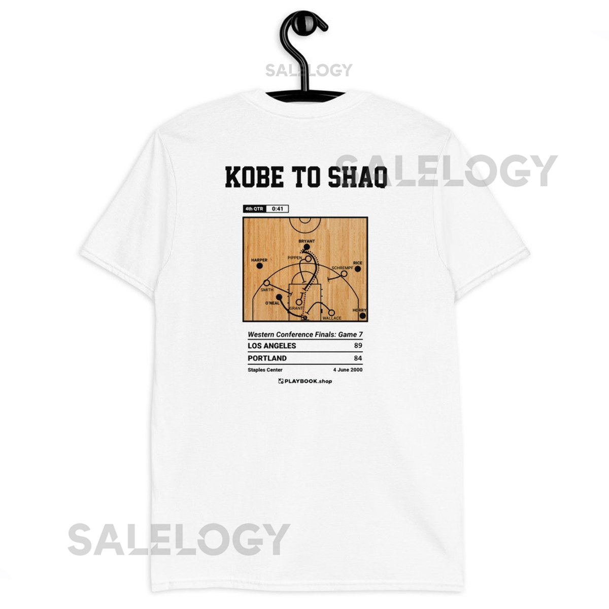 Greatest Lakers Plays T-shirt Kobe to Shaq 2000_178