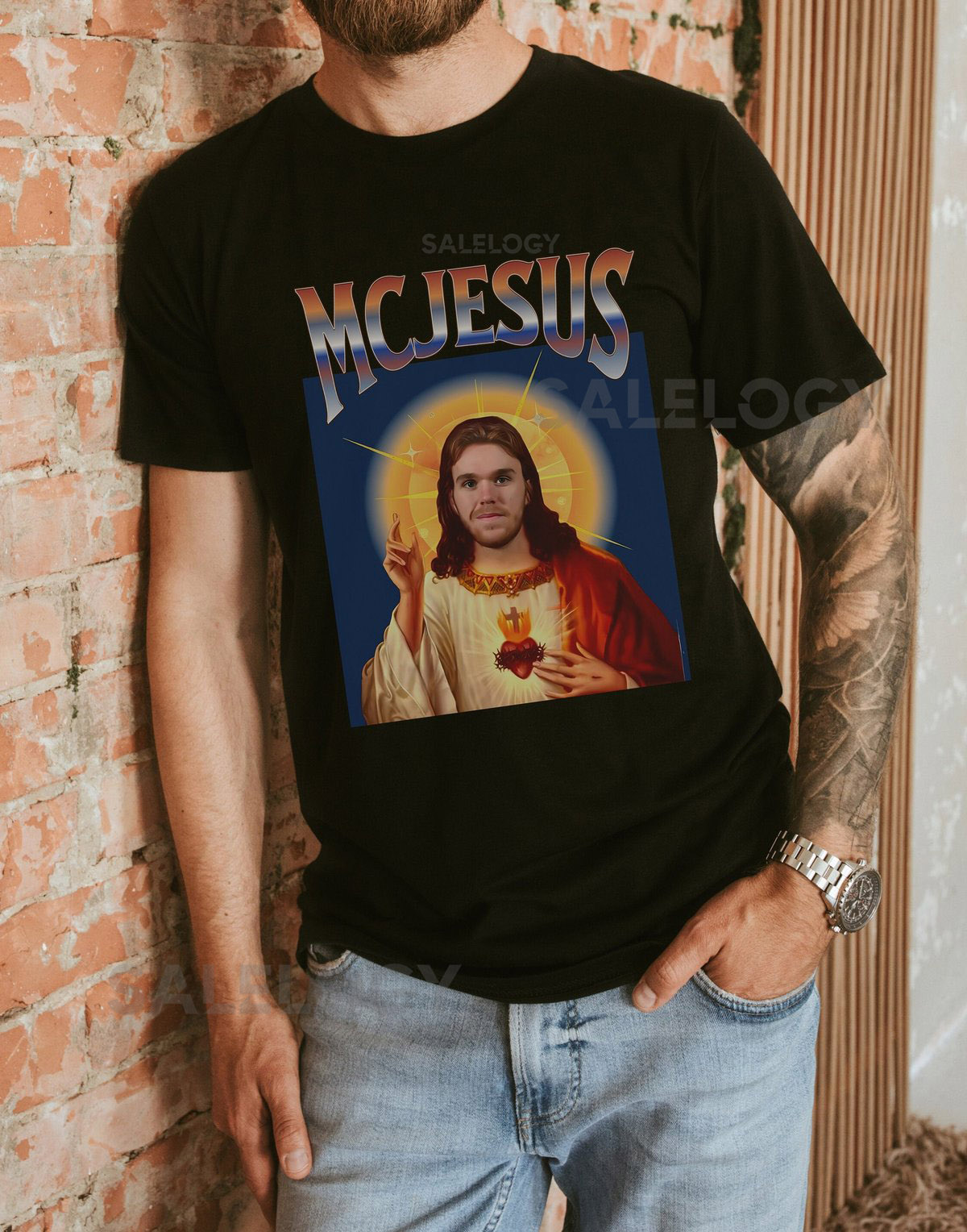 Connor McJesus Retro Vintage Unisex shirt sweatshirt Oilers McDavid Fan Unisex Shirt Hoodies_38