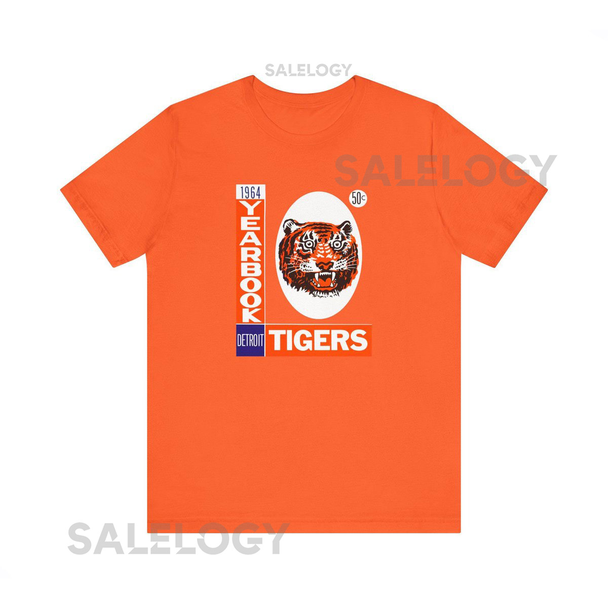 1964 Vintage Detroit Tigers Baseball Yearbook Cover - Unisex Jersey Short Sleeve Tee_3