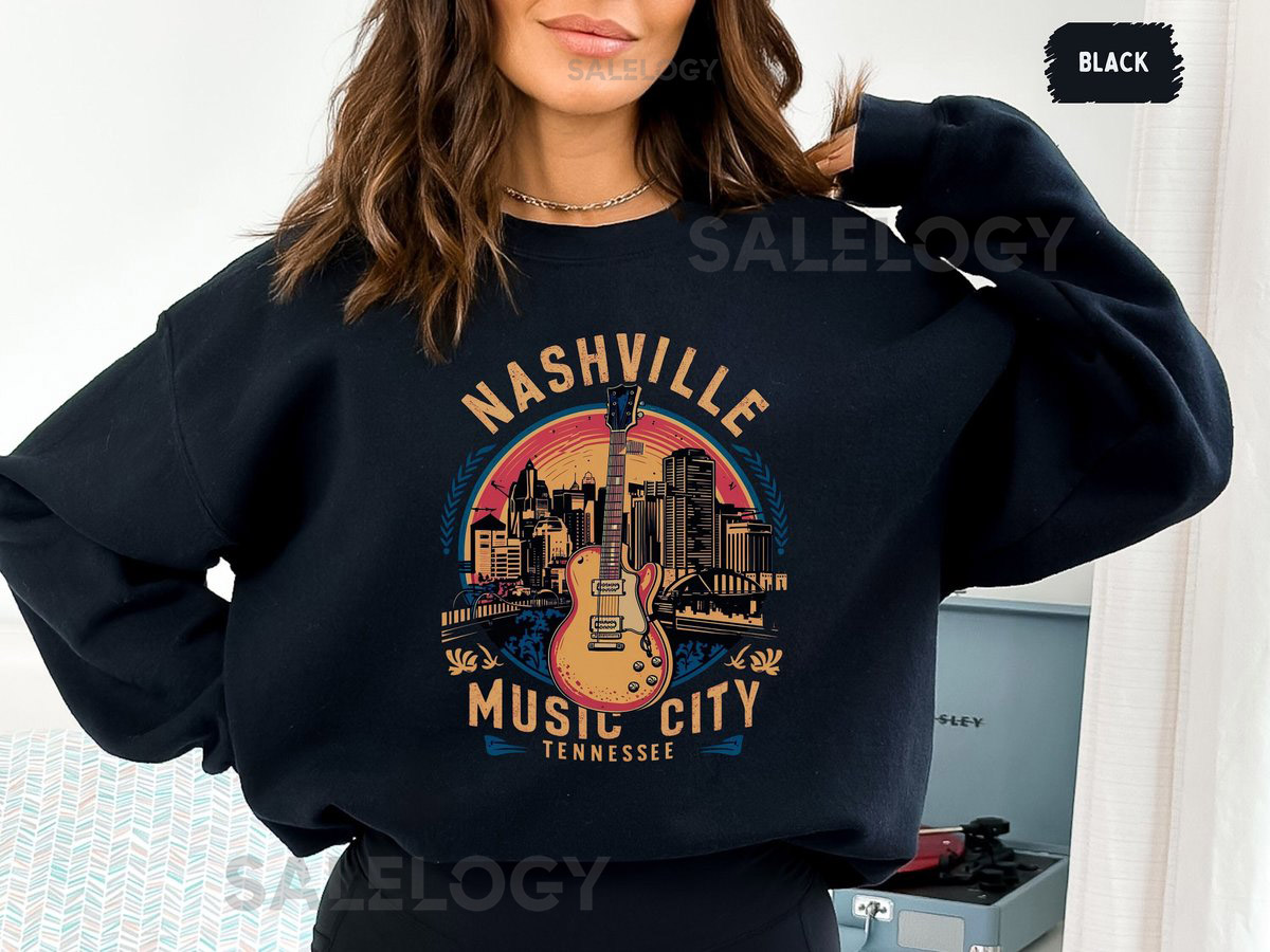 Vintage Nashville Tennessee Sweatshirt Country Music Sweater Western Nashville shirt Music City Sweat Nashville Vacation shirt Vintage 90s_742