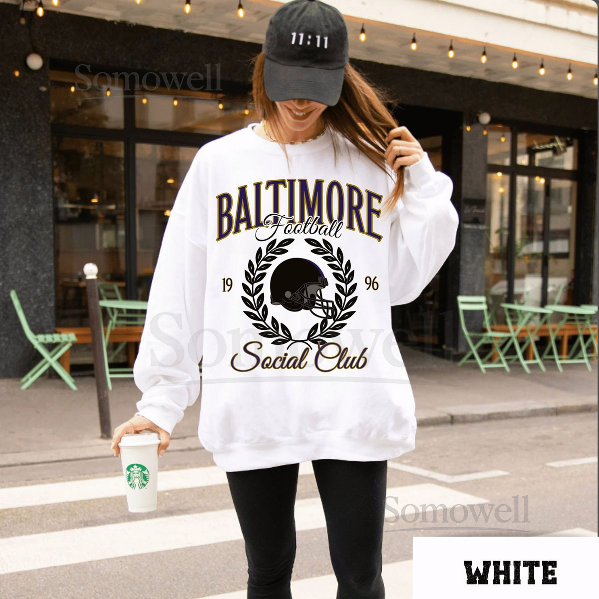 Baltimore Football Sweatshirt Vintage Raven Football Crewneck Retro Baltimore Football Shirt Raven Football Gift Baltimore Sweatshirt_124