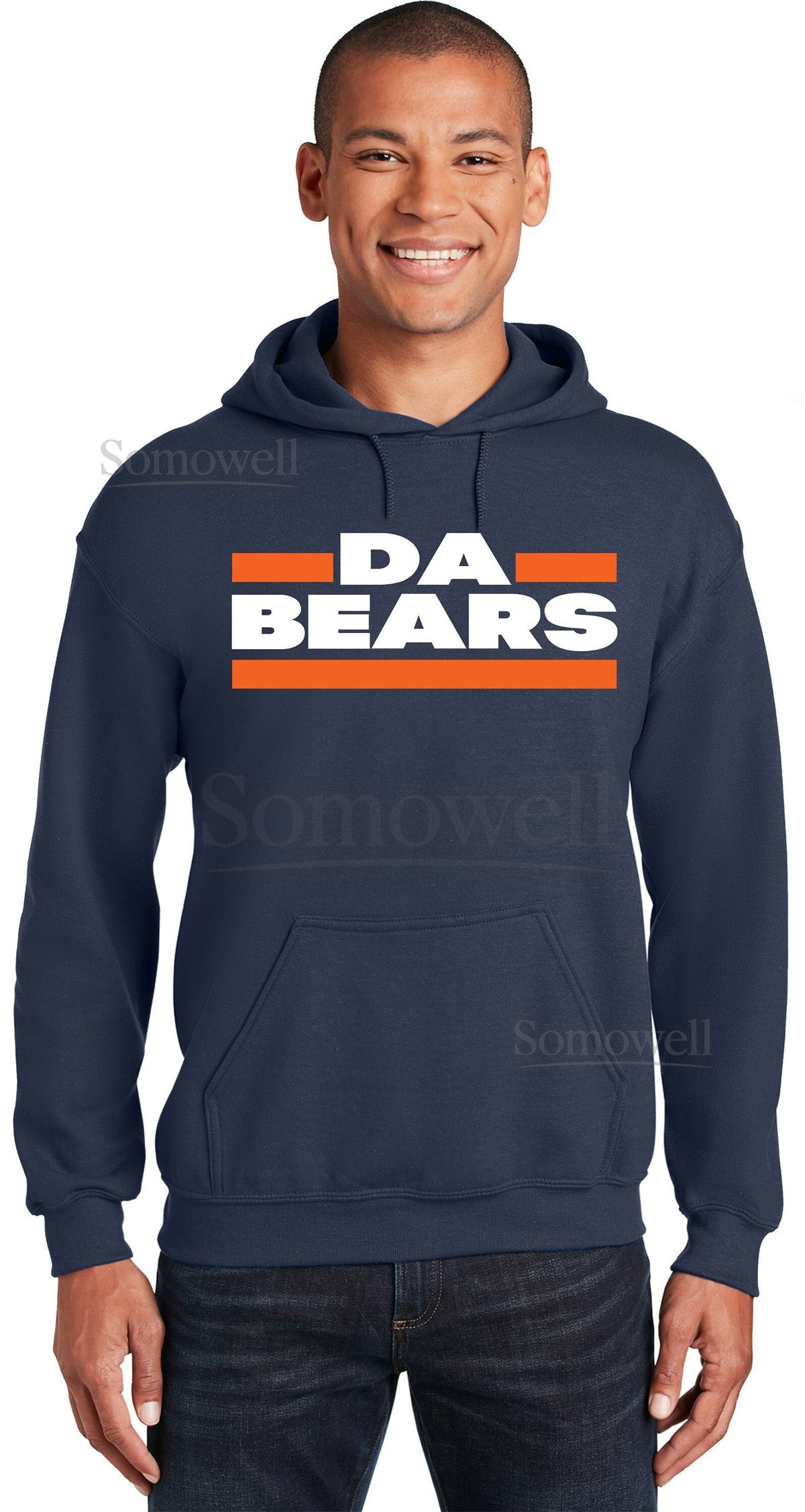 Da Bears Chicago Football Hoodie Pullover Sweatshirt_604