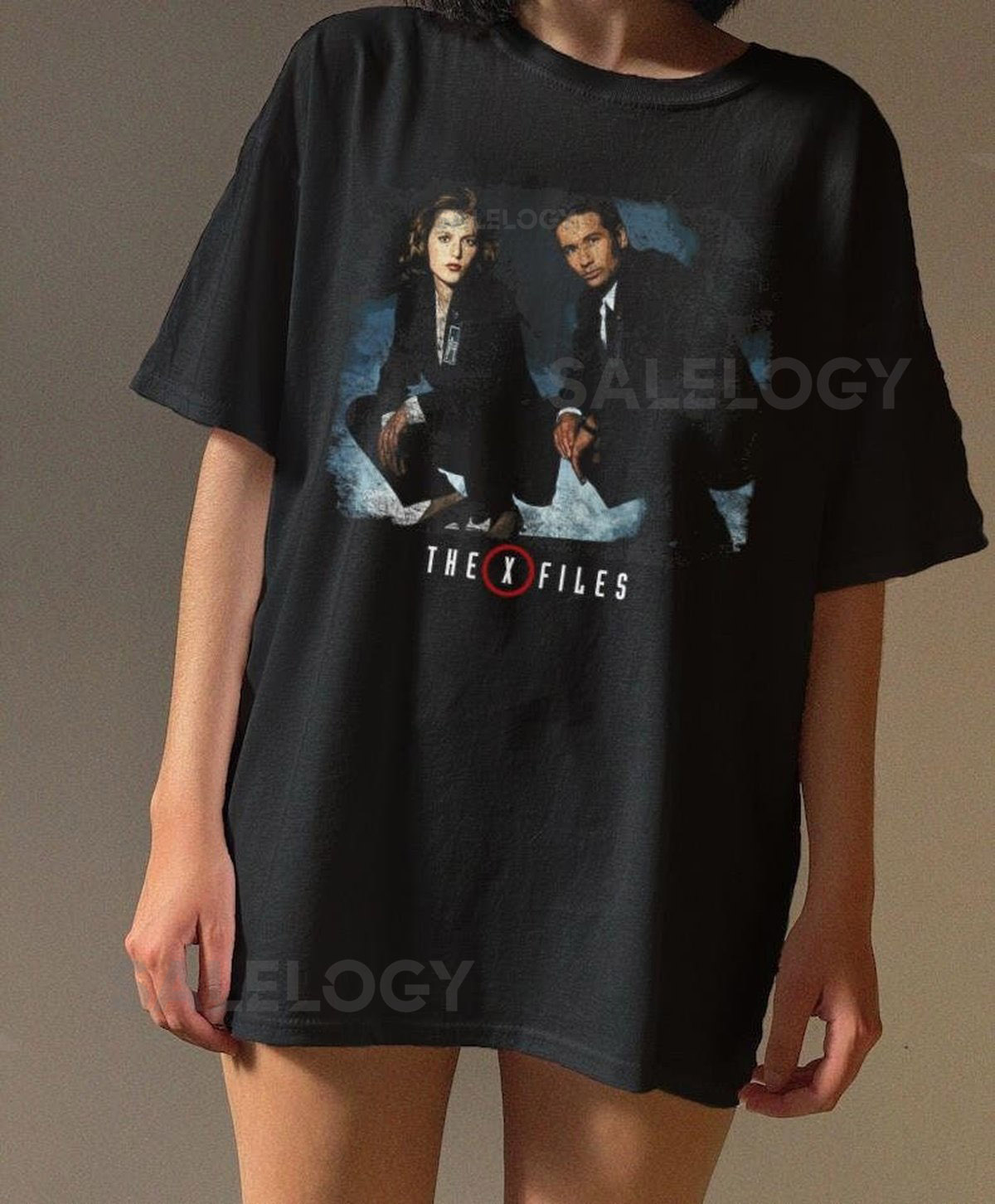The X-Files T-Shirt Scully and Mulder Graphic Tee - Y2K Style_259