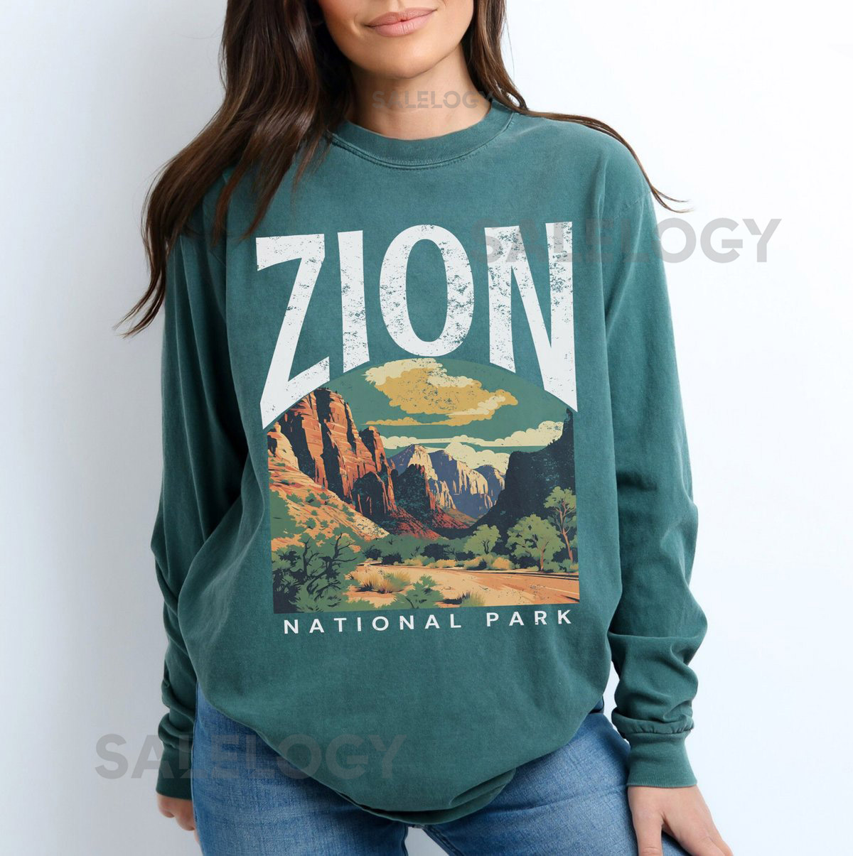 Zion National Park Long Sleeve Tshirt Gift Tee Utah Hiking Comfort Colors_829