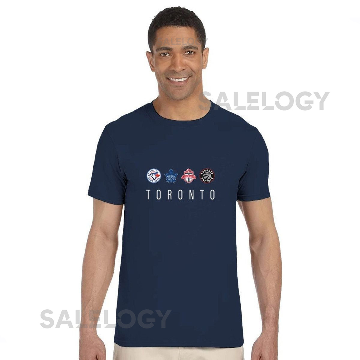 Toronto Sports Teams Blue Jays Maple Leafs Toronto FC Raptors 100 Cotton_364