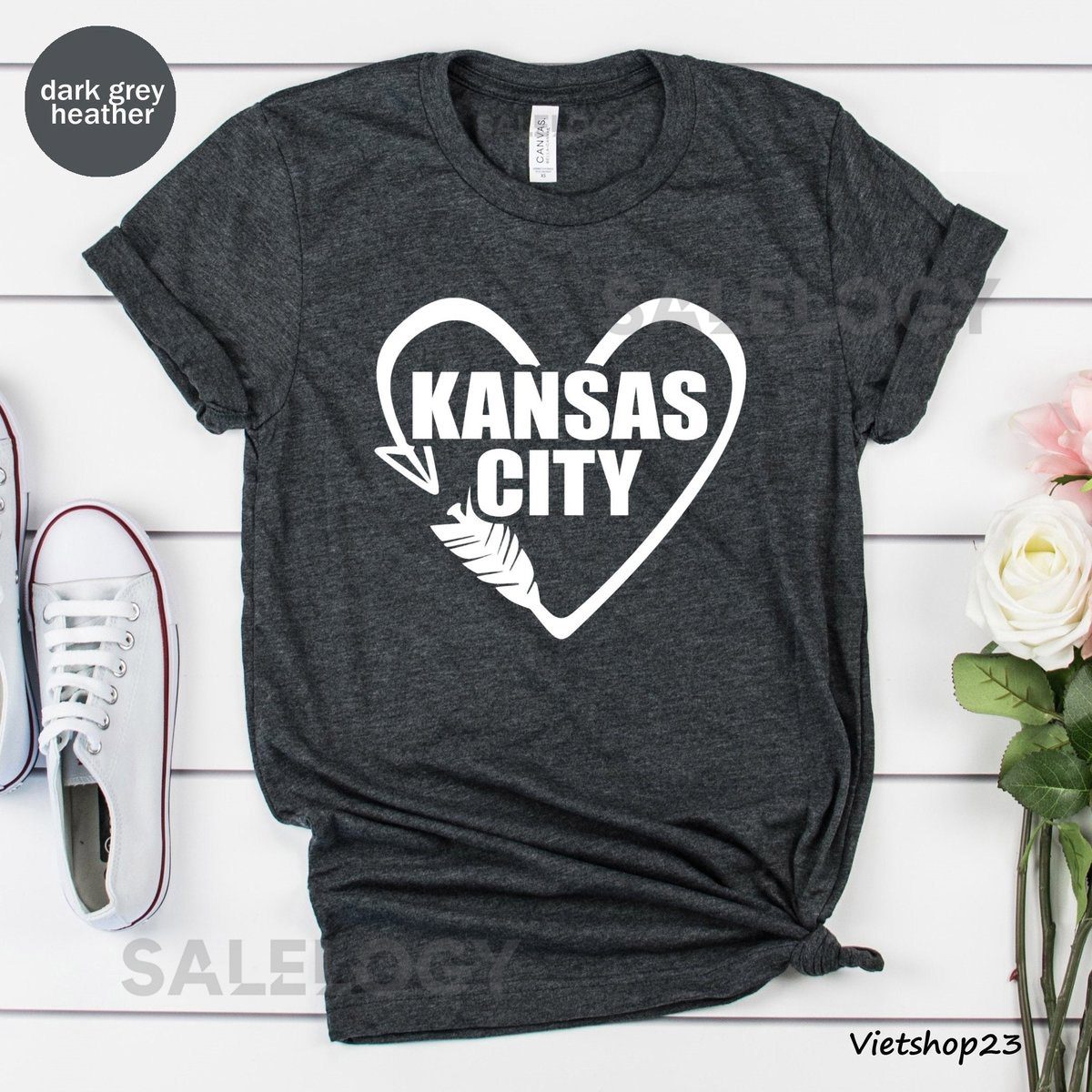 Kansas City Unisex T-shirt Kansas City Fan Kansas City Gift Kansas Love Shirt Chiefs Tee Kansas Chiefs Shirt_388