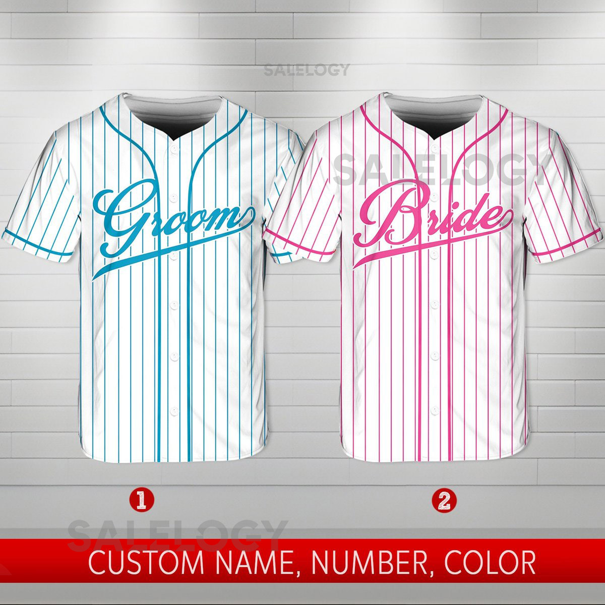 Personalized Bride And Groom Baseball Jersey Custom Matching Couple Jersey Baseball Jersey For Engagement Married Couple Wedding Jersey_52