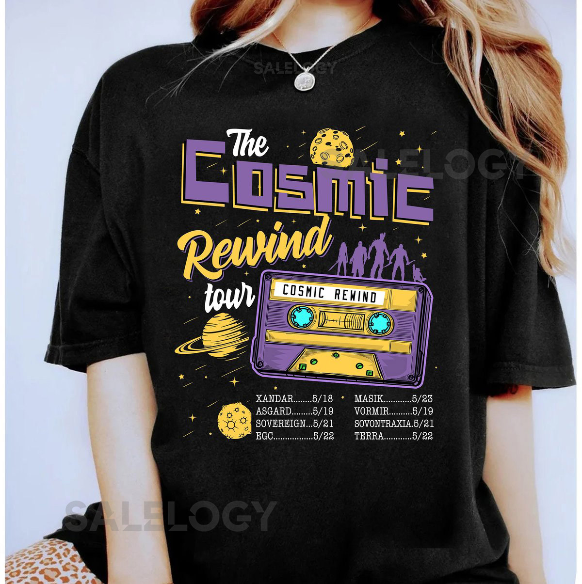 The Cosmic Rewind Tour Cassette Shirt Guardians of The Galaxy Shirt Disneyland Family Matching Shirt Marvel Comic Shirt Disneyland Park_237