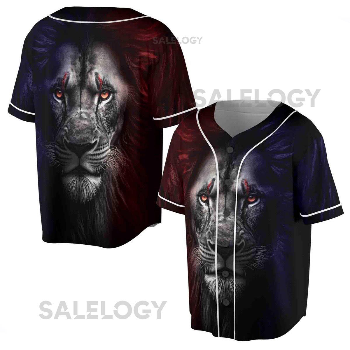 King Of August King Leo Zodiac The Lion Baseball Jersey S-5XL_75