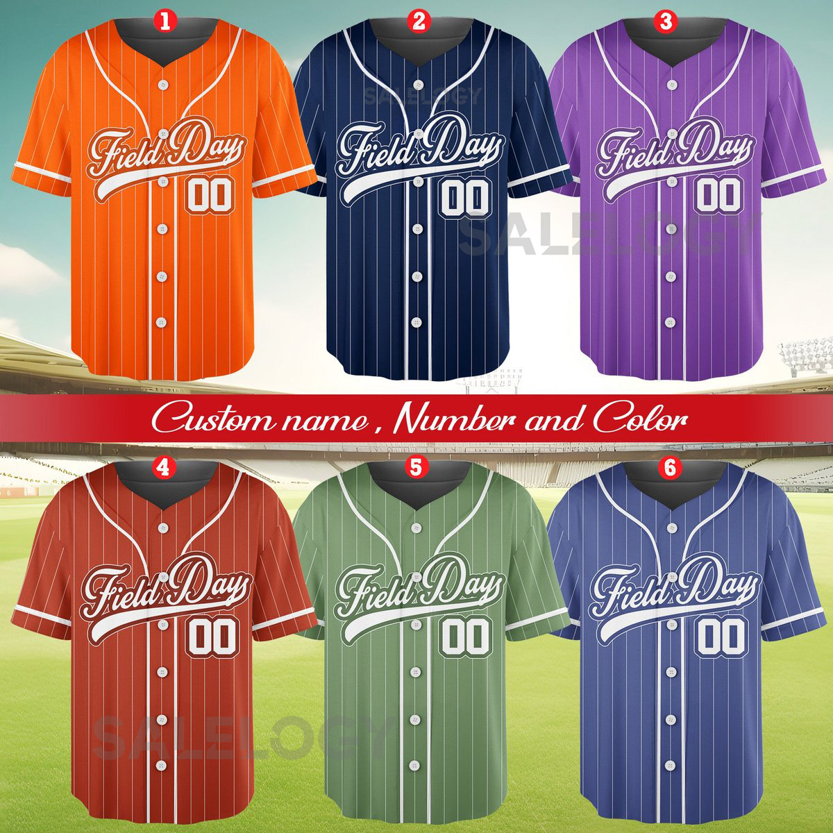 Personalized Field Day Baseball Jersey Custom Name Baseball Jersey Shirt Baseball Jersey Uniform For School Field Day Fun Day Oufit_99