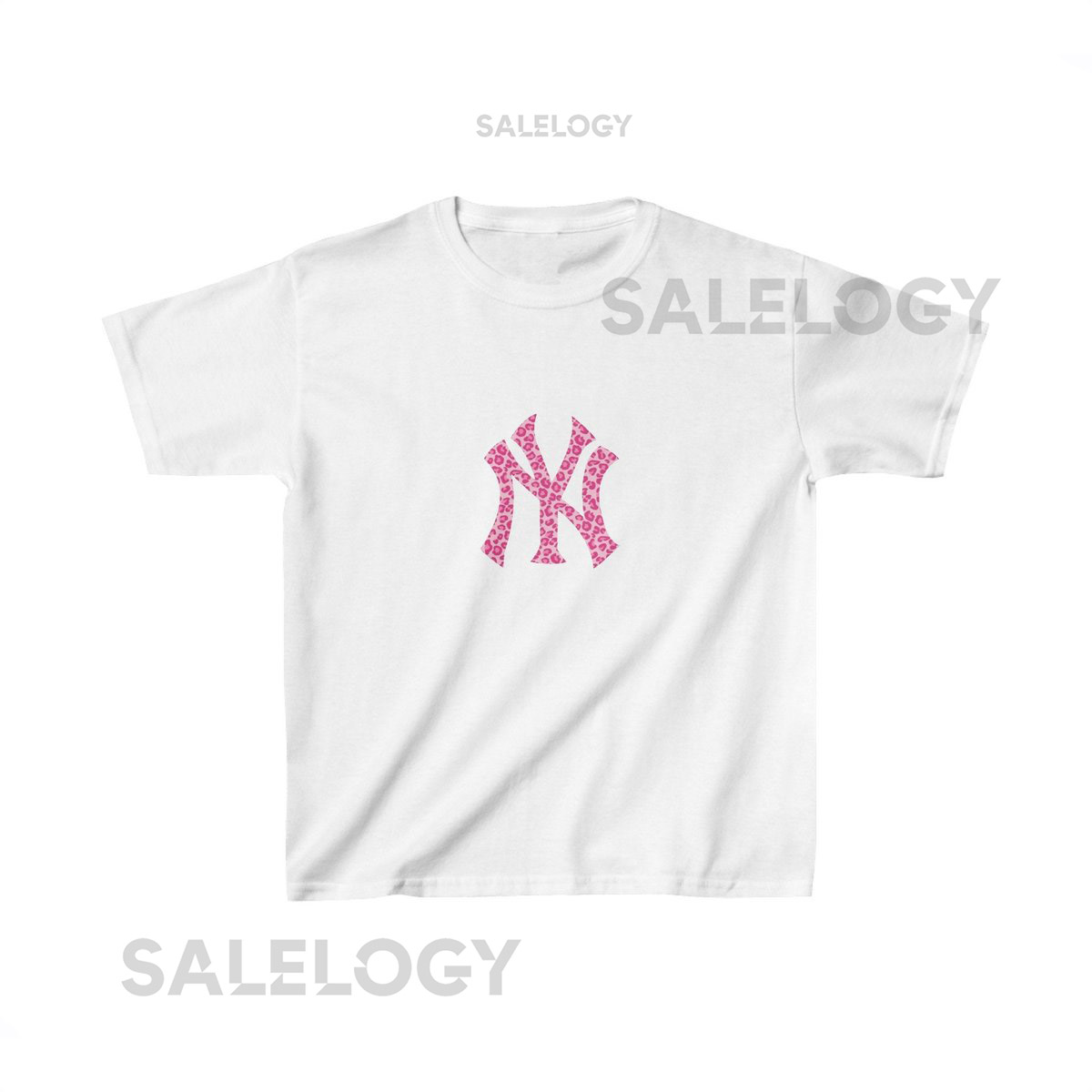 New York Yankees Pink Leopard Print Baby Tee Y2K Baby Tee 90s Baby Tee Graphic Shirt Crop Coquette Vintage Design_29