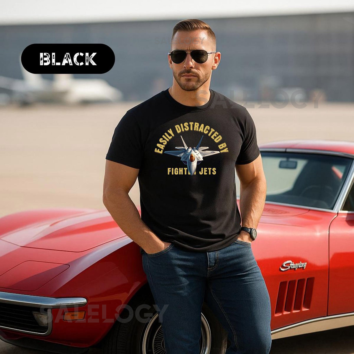 Easily Distracted By Fighter Jets T Shirt Aviation Enthusiast Tee Fighter Jet Lover Apparel Pilot Gift_153