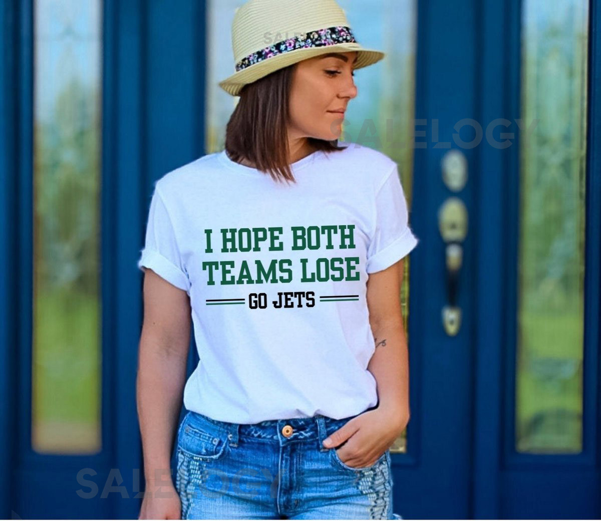 I Hope Both Teams Lose   Go Jets Unisex Softstyle T Shirt_212