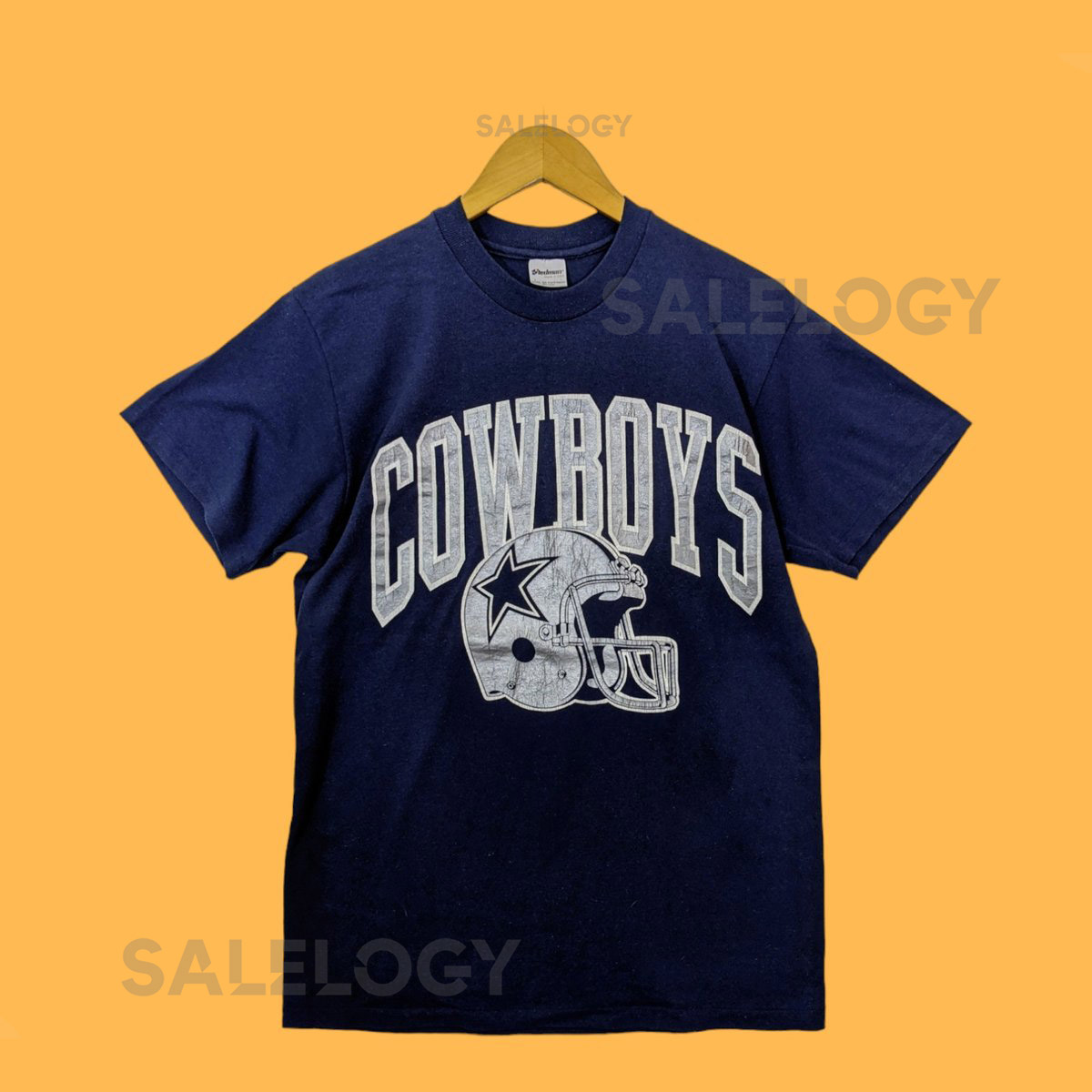 vintage Dallas cowboys Big image blue colour size large promo t-shirts_534