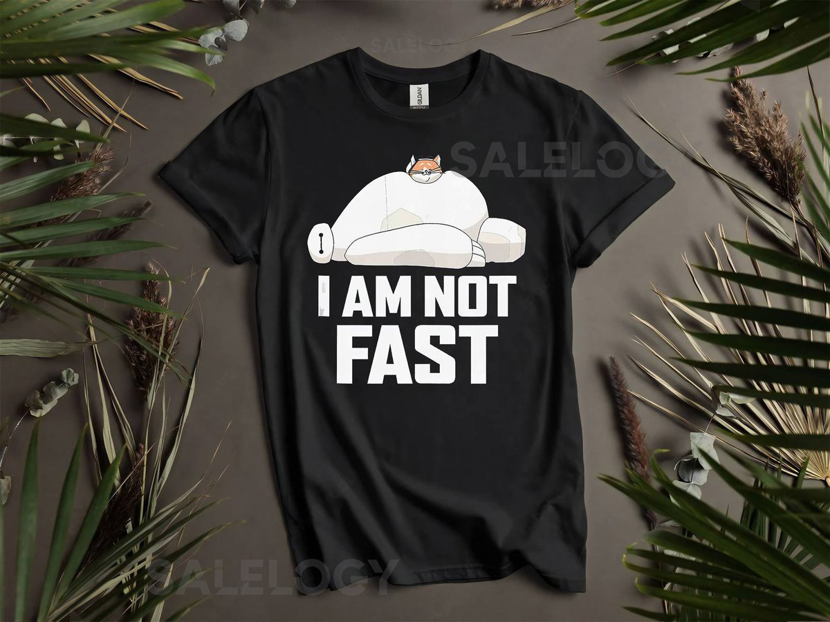 Big Hero 6 Baymax I Am Not Fast Custom T-Shirts for Men Women and Kids - Sizes S to 5XL Ladies' T-Shirts Available K11_58
