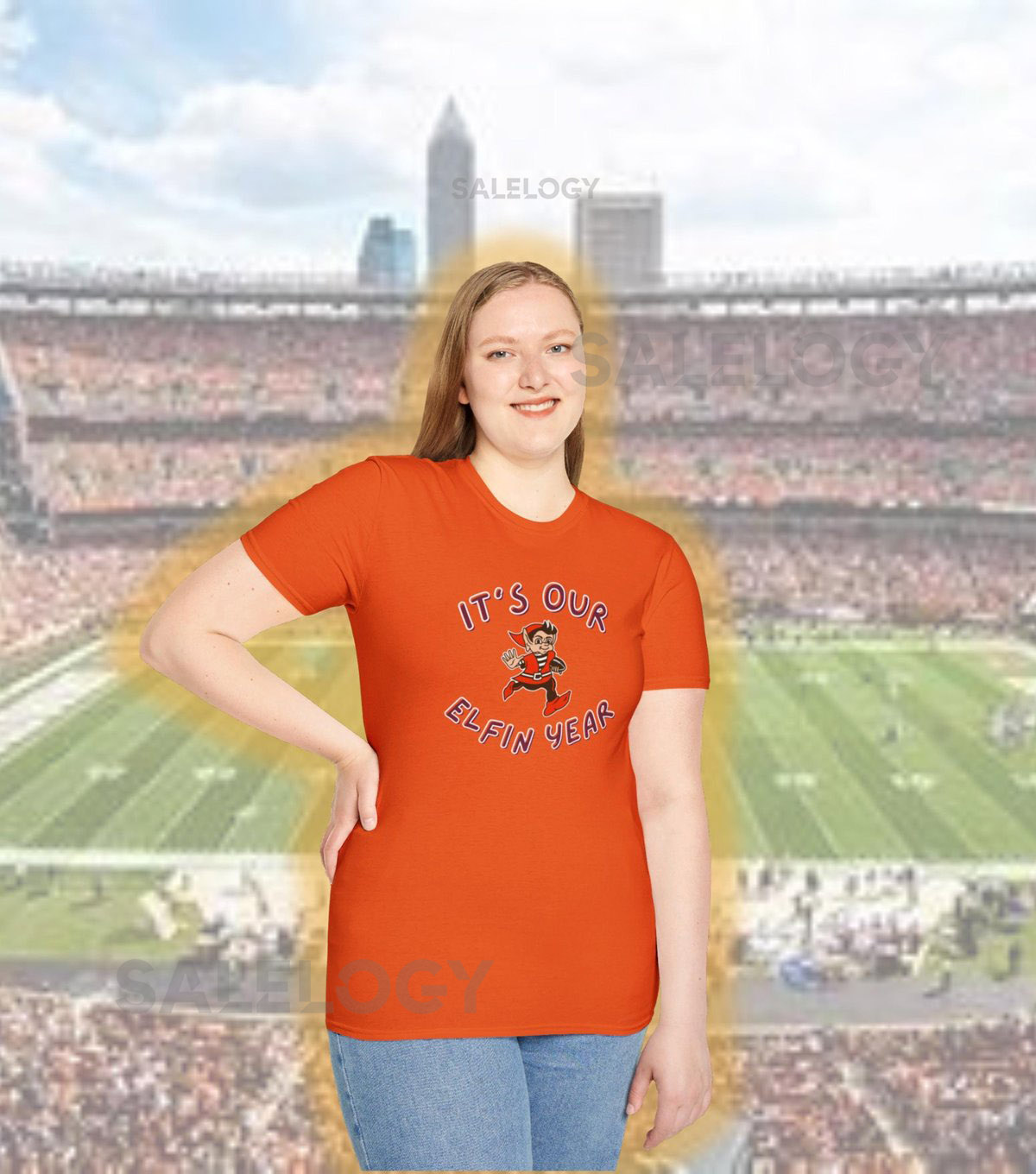 It's Our Elfin Year Tee Cleveland Browns-Themed Unisex Shirt Perfect for Browns Fans Tailgaters Sports Enthusiasts Cleveland Elves_543