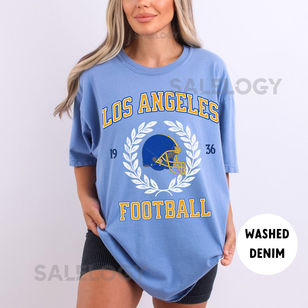 Comfort Colors Los Angeles Football Shirt LA Football shirt Vintage Los Angeles Football Shirt Ram Shirt LA Ram Shirt Nacua Shirt_111
