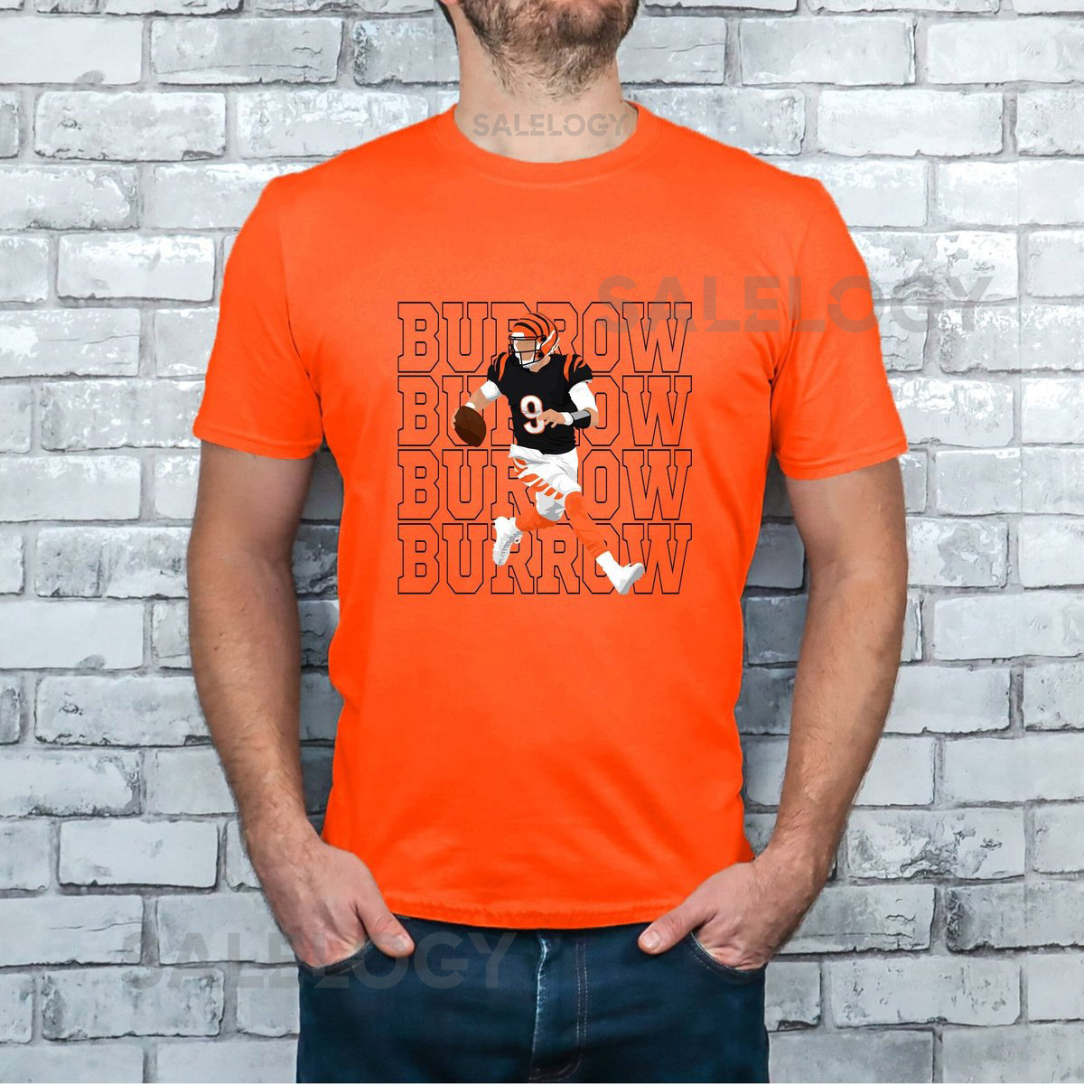 Cincinnati Bengals Joe Burrow 9 Unisex Softstyle T-Shirt_495