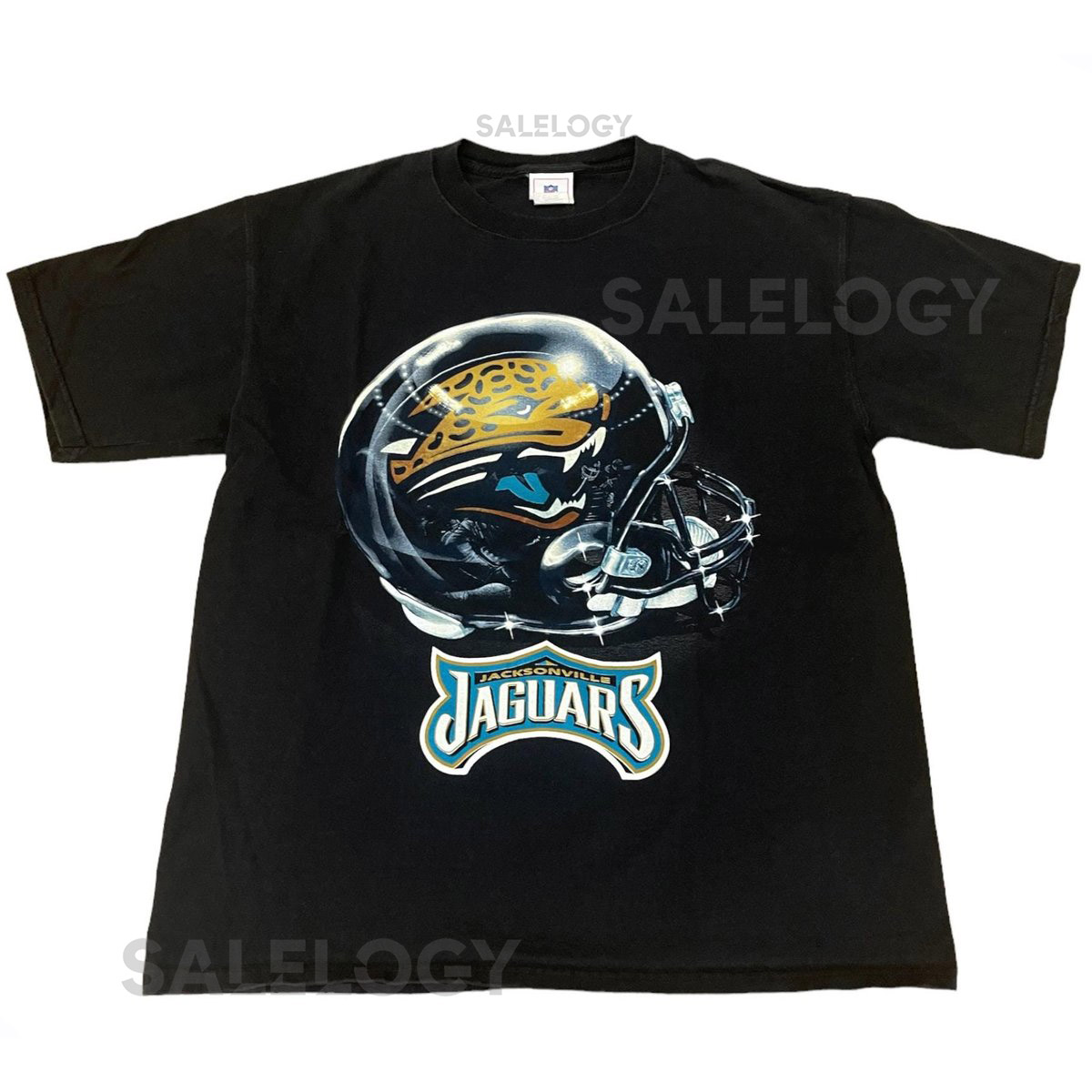 Vintage Jacksonville Jaguars Helmet T-shirt NFL Football Sz _1010