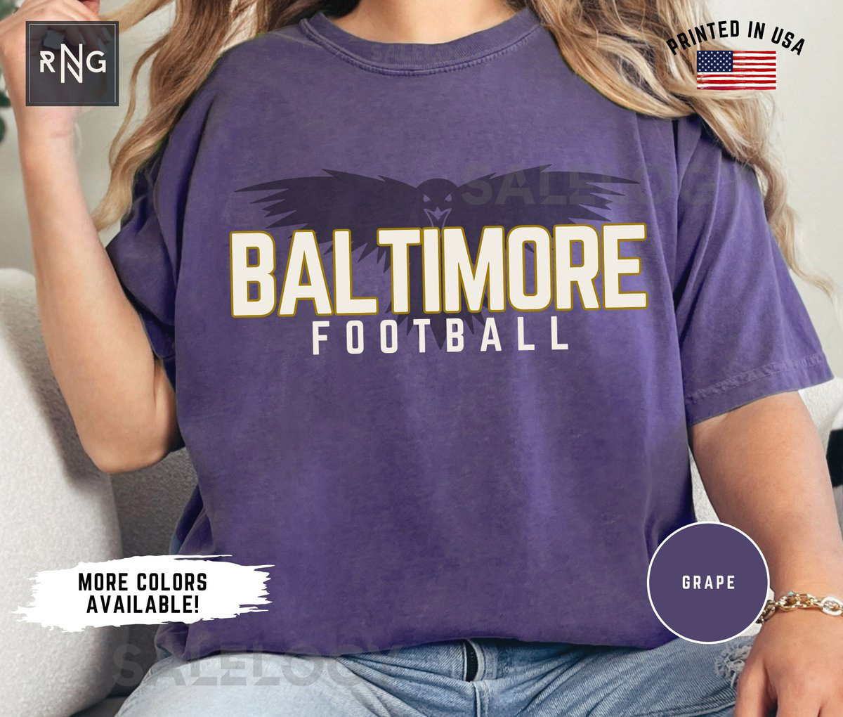 Baltimore Football Shirt Ravens Football Shirt Baltimore Football Apparel Baltimore Sports Apparel Retro Ravens Football Gift_116