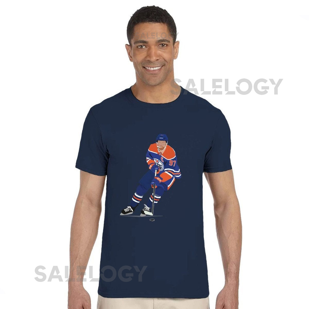 Connor McDavid Minimalist T-Shirt NHL Oilers MVP 100 Cotton_105