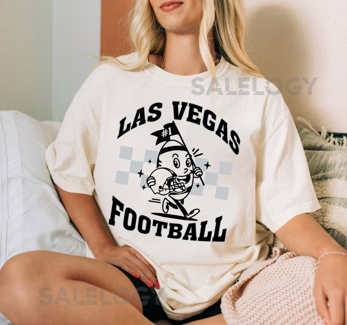 Las Vegas Football Cute Ball Mascot Vintage Comfort Color Tshirt Go Las Vegas Football Team Shirt Football Gameday Shirt Sports Tee_450