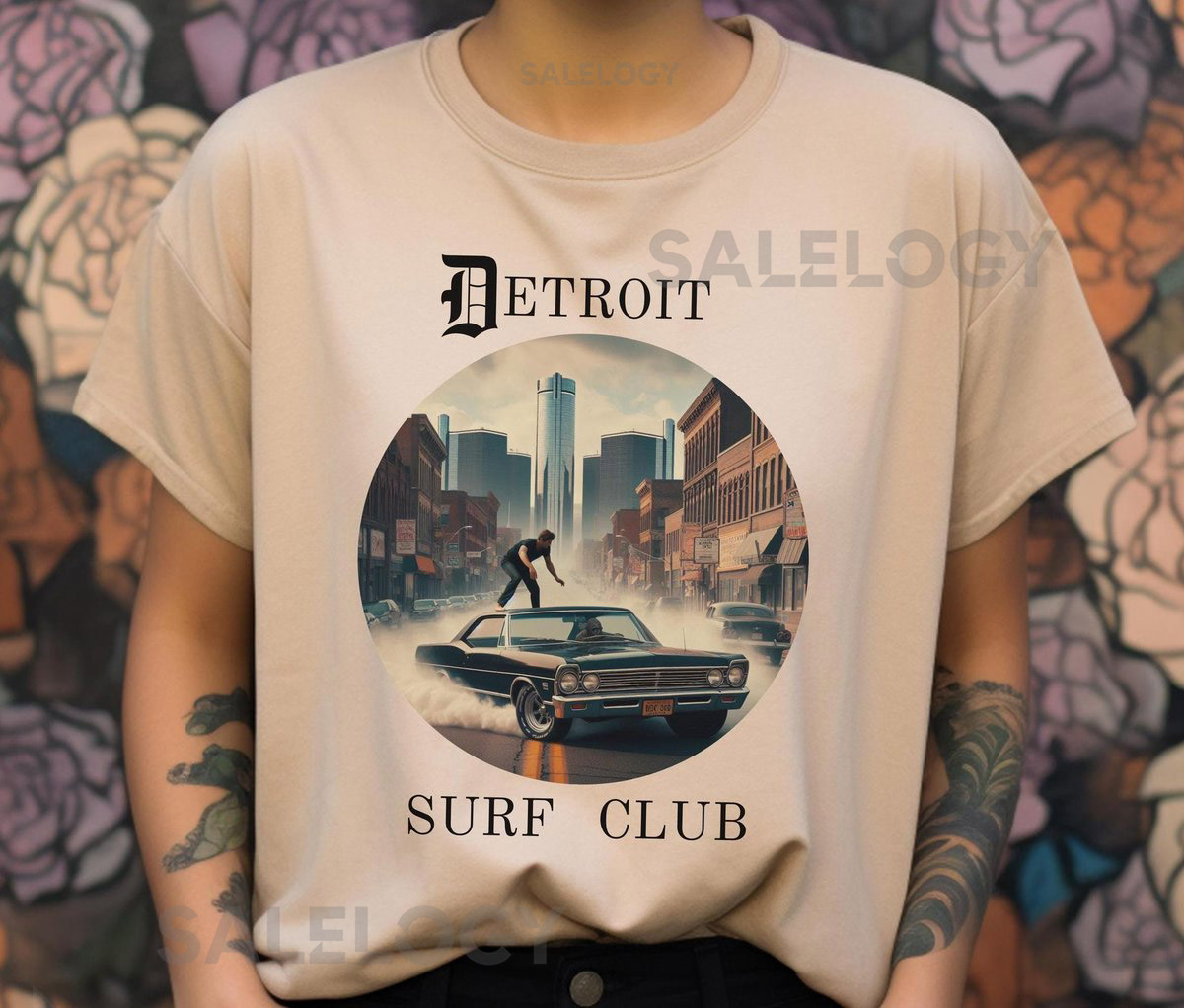 Detroit Surf Club T-Shirt Motor City Surfing Tee_223