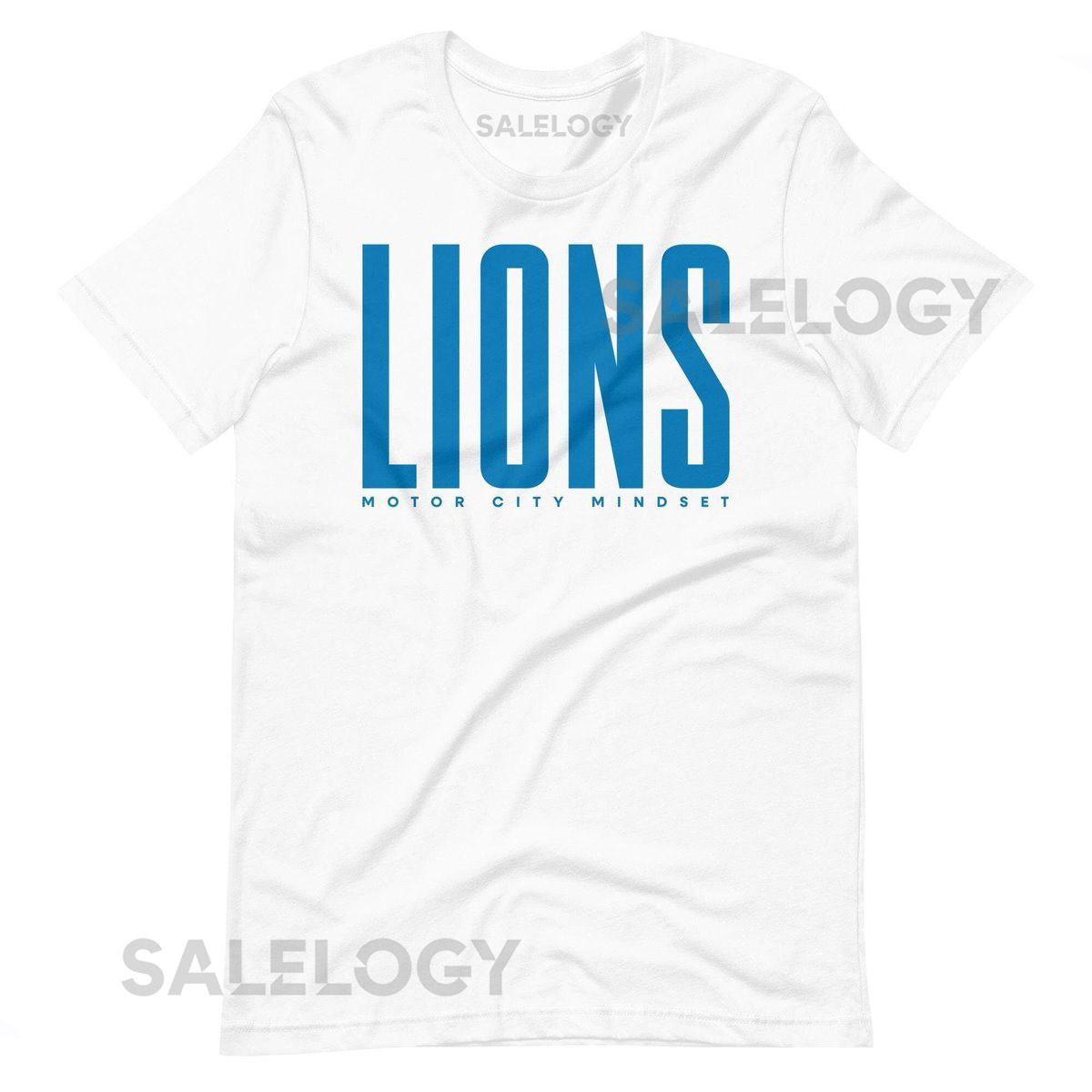 Lions T-Shirt Detroit Football Shirt Sports Apparel T-Shirts Hoodies Lions White Tee_571