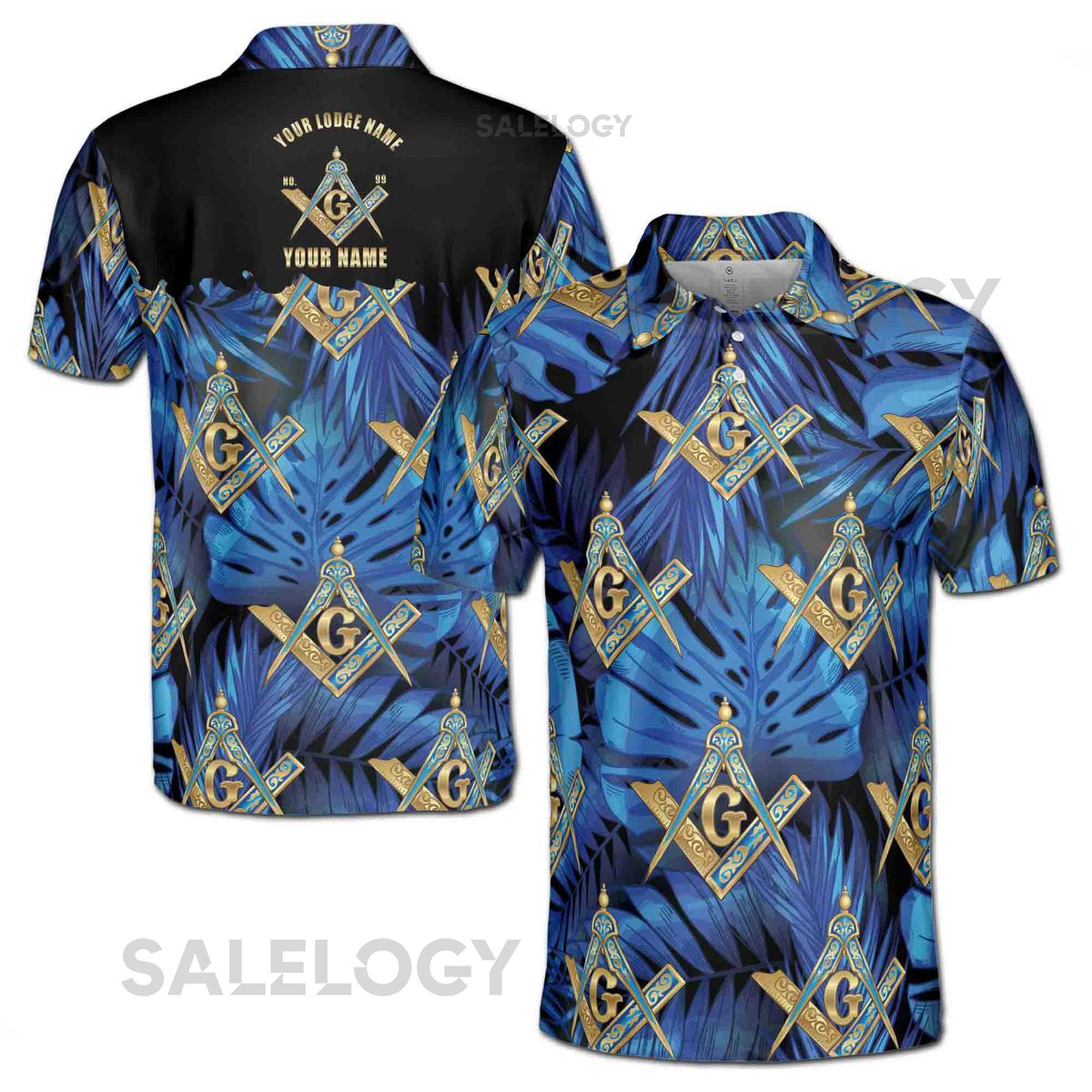 Personalized Freemasonry Master Mason Tropical Palm Tree Men's Polo Shirt S-5XL_545