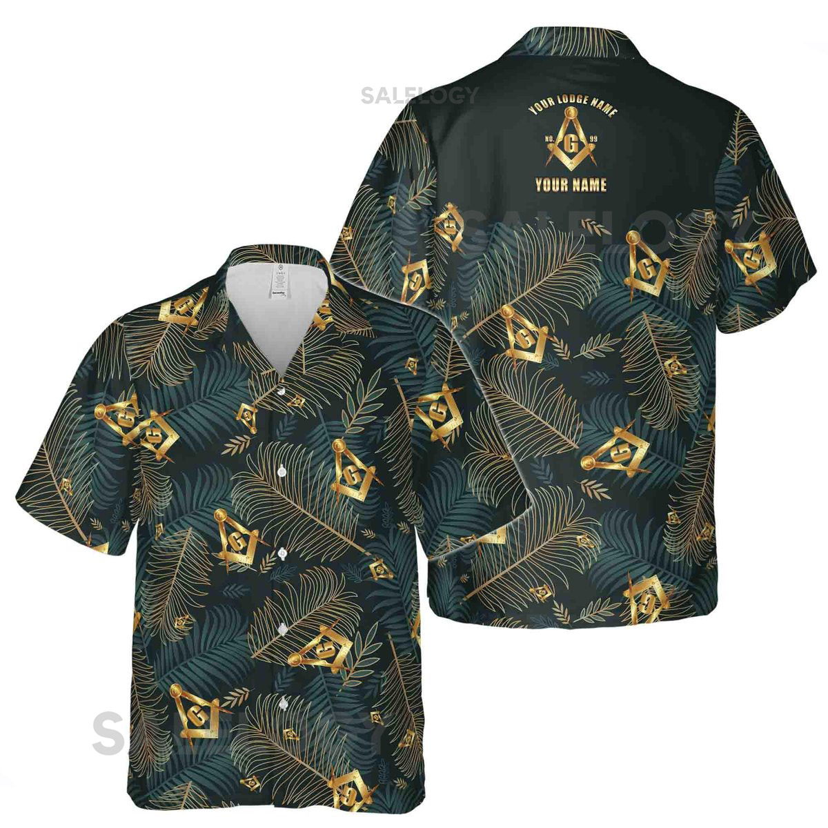 Customize Masonic Master Mason Tropical Palm Leafs Hawaiian Shirt S-5XL_18