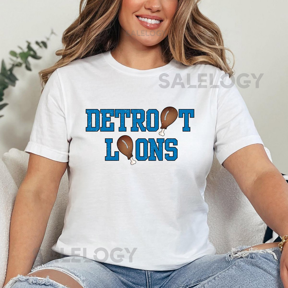 Detroit Lions Thanksgiving T-shirt Turkey Leg Thanksgiving Day Football 2024 tshirt Unisex Jersey Short Sleeve Shirt_294