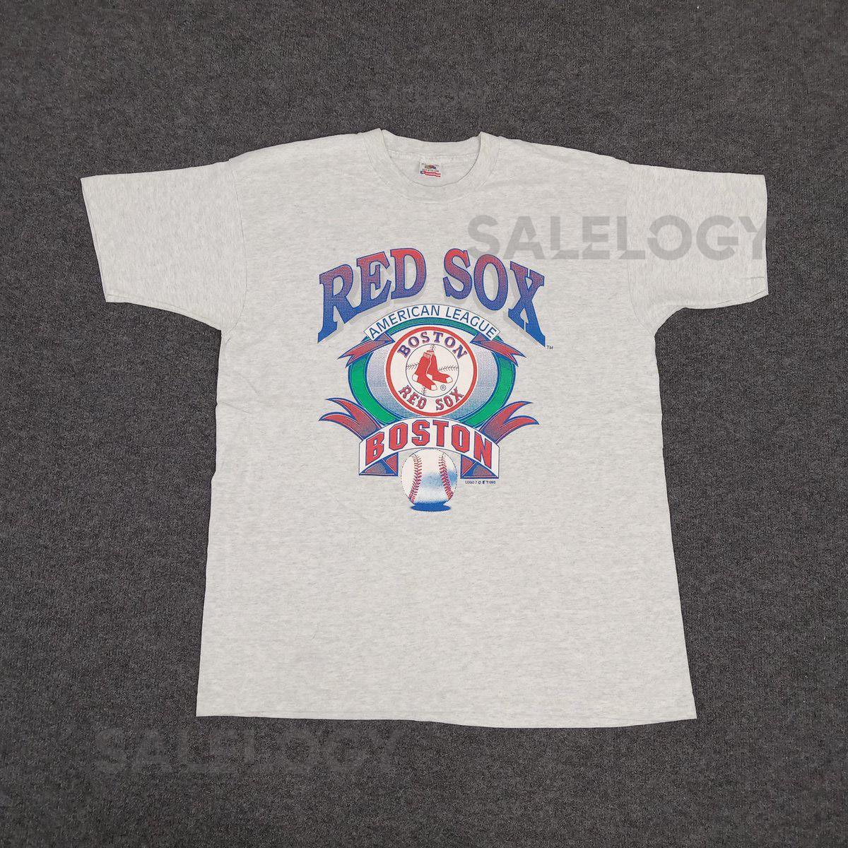 Vintage 90's Red Sox Boston American Baseball MLB Tshirt_611