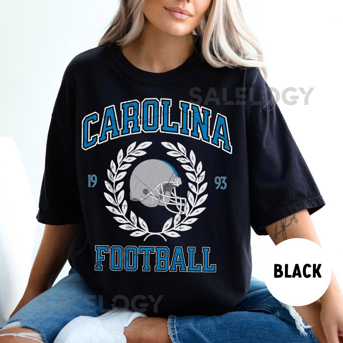 Comfort Colors Carolina Football Shirt Vintage Panther Football Shirt Retro Carolina Football Shirt Panther Football Gift Carolina Shirt_584