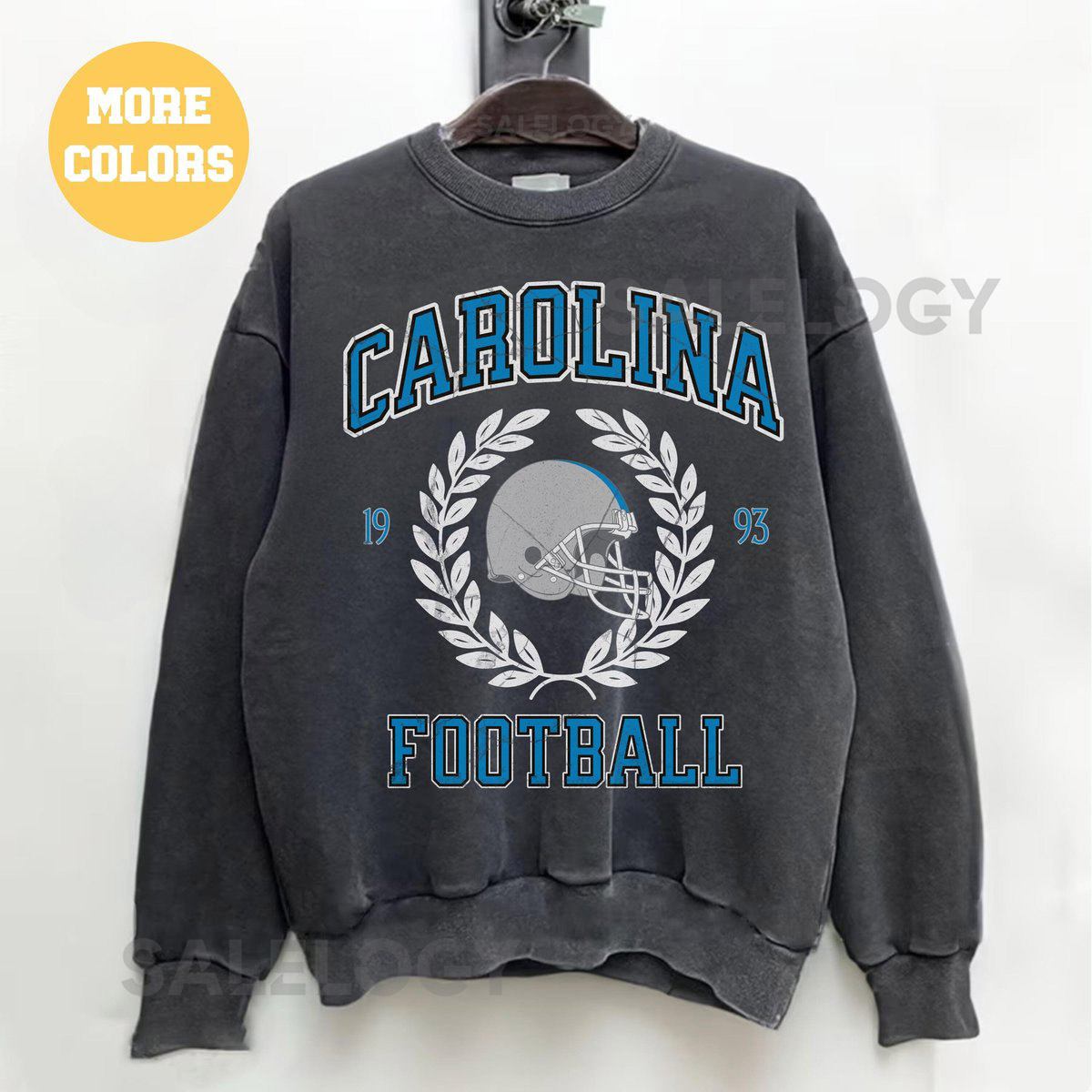 Comfort Colors Carolina Football Sweatshirt Vintage Panther Football Sweatshirt Retro Carolina Football Sweatshirt Panther Football Gift_586