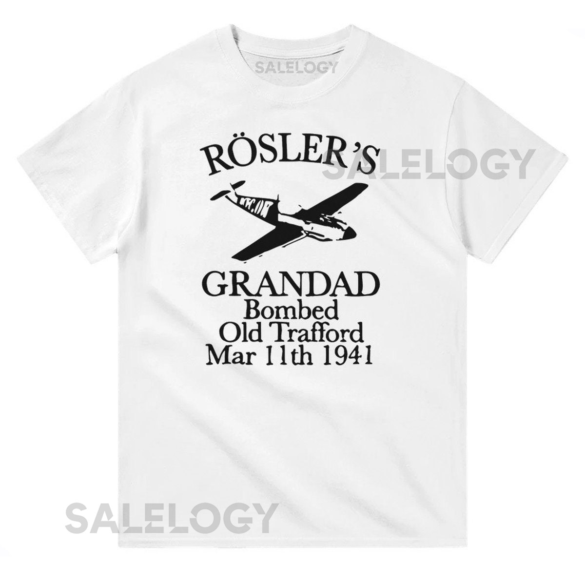 Uwe Rosler Grandad Bombed Old Trafford Heavyweight Unisex Crewneck T-Shirt_376