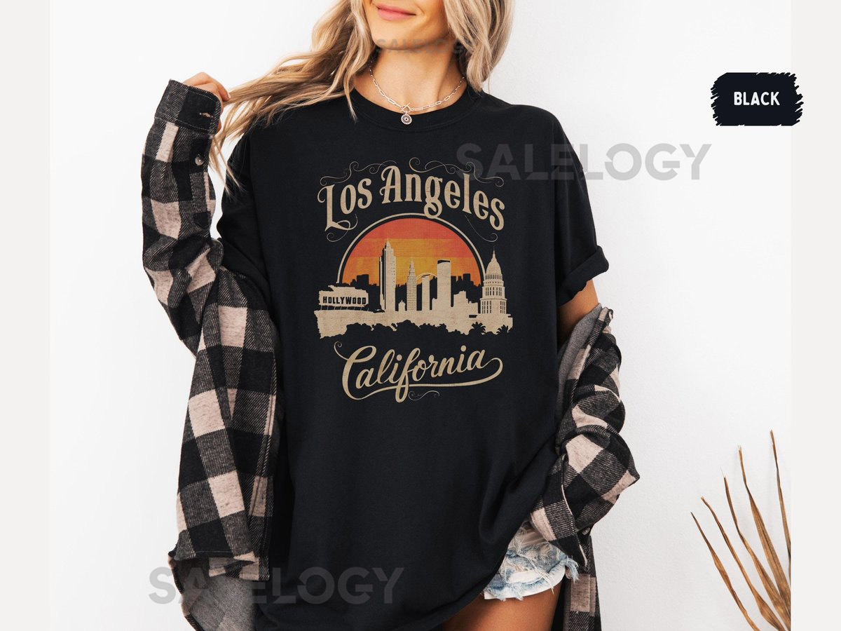 Los Angeles Comfort Colors shirt Hollywood Tshirt California T shirt Vacation tee Los Angeles Apparel Los Angeles Souvenir Vacation Gifts_278