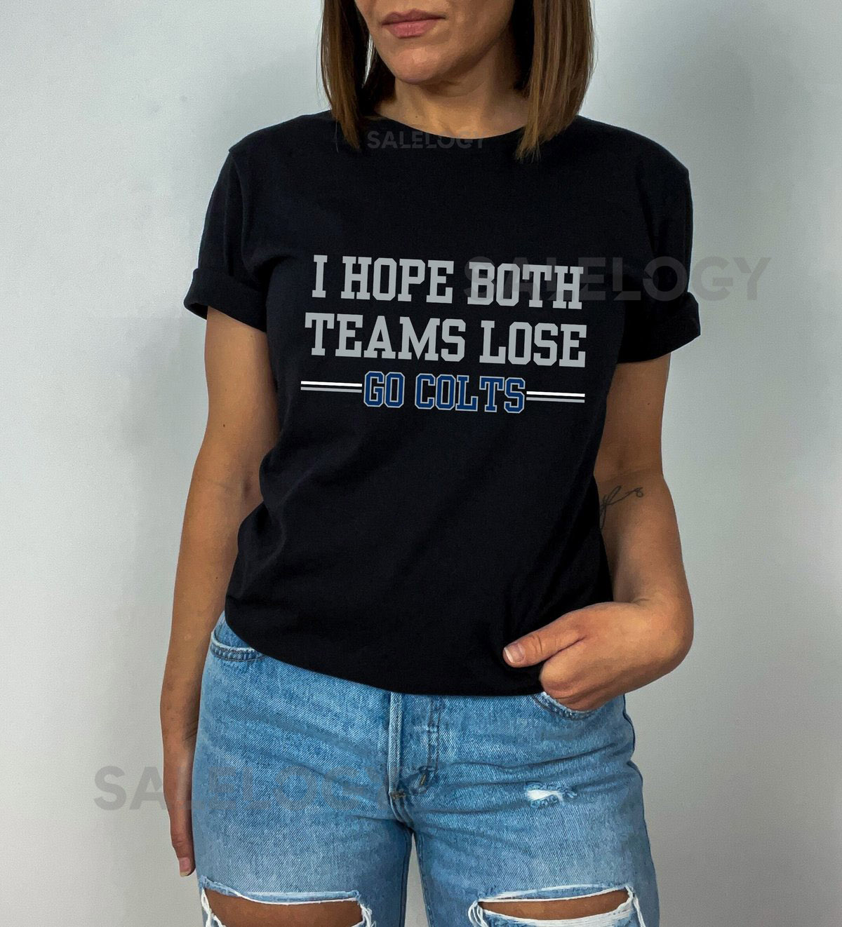 I Hope Both Teams Lose - Go Colts Unisex Softstyle T_421