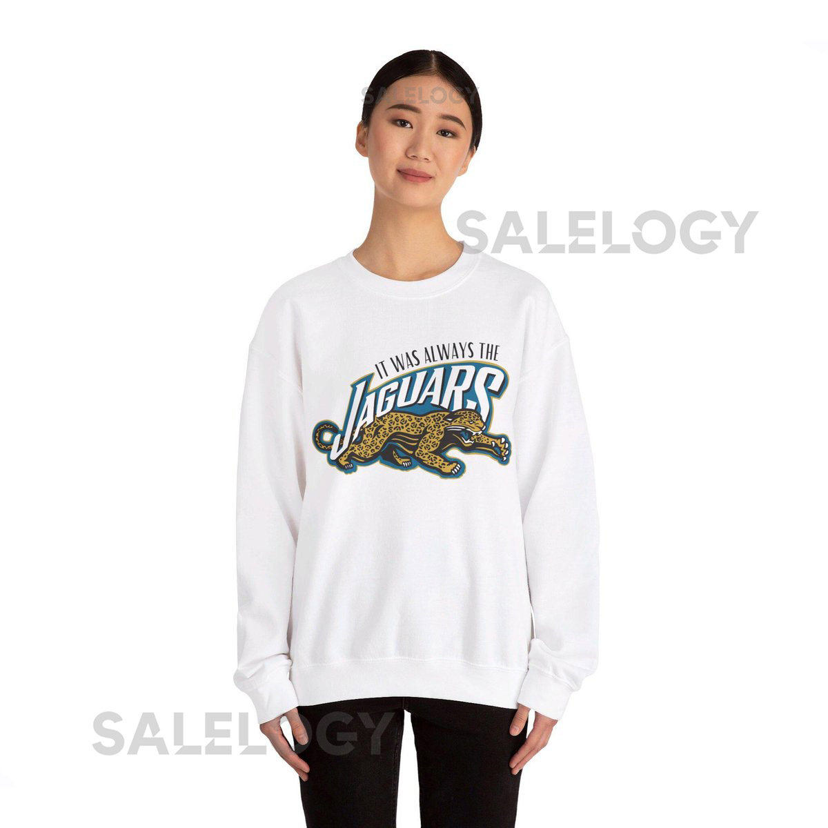 It Was Always the Jaguars Throwback Crewneck Swea_568