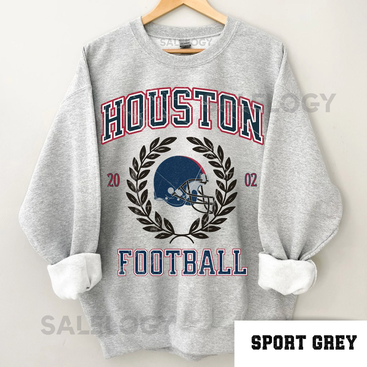 Vintage Houston Sweatshirt Houston Football Sweatshirt Texan Football Crewneck Houston Football Shirt Texan Football Crewneck Swea_966