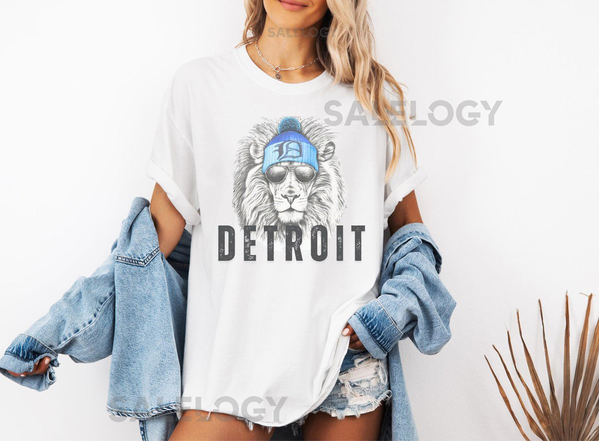 Detroit Lions Football T-Shirt Vintage Lion Fan Tee_238