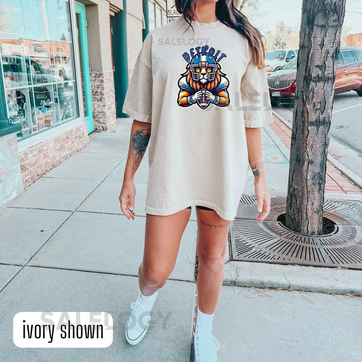 Lions T-shirt Lions Shirt for Women Detroit Football Tshirt Detroit All Grit Crewneck Lions Gameday Apparel Lions Merch Lions Fan Tee_573