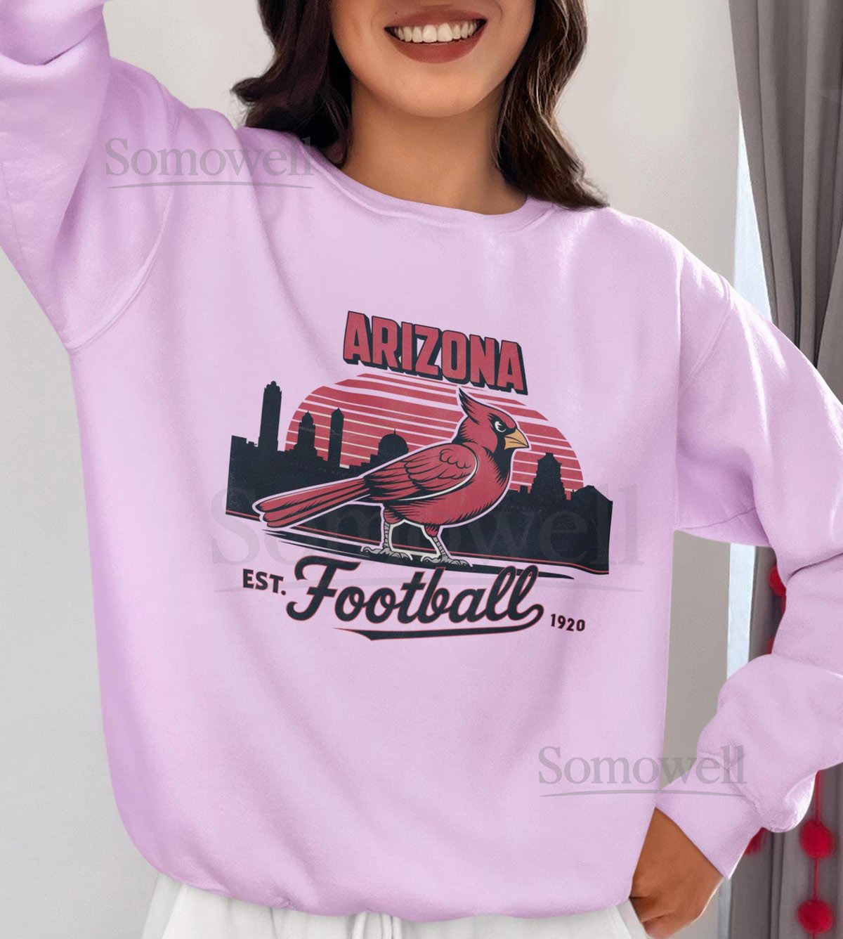 Arizona Football Team Sweatshirt Football Season Crewneck Arizona Cardinals Vintage crewneck Unisex team Sweatshirt game day attire_84