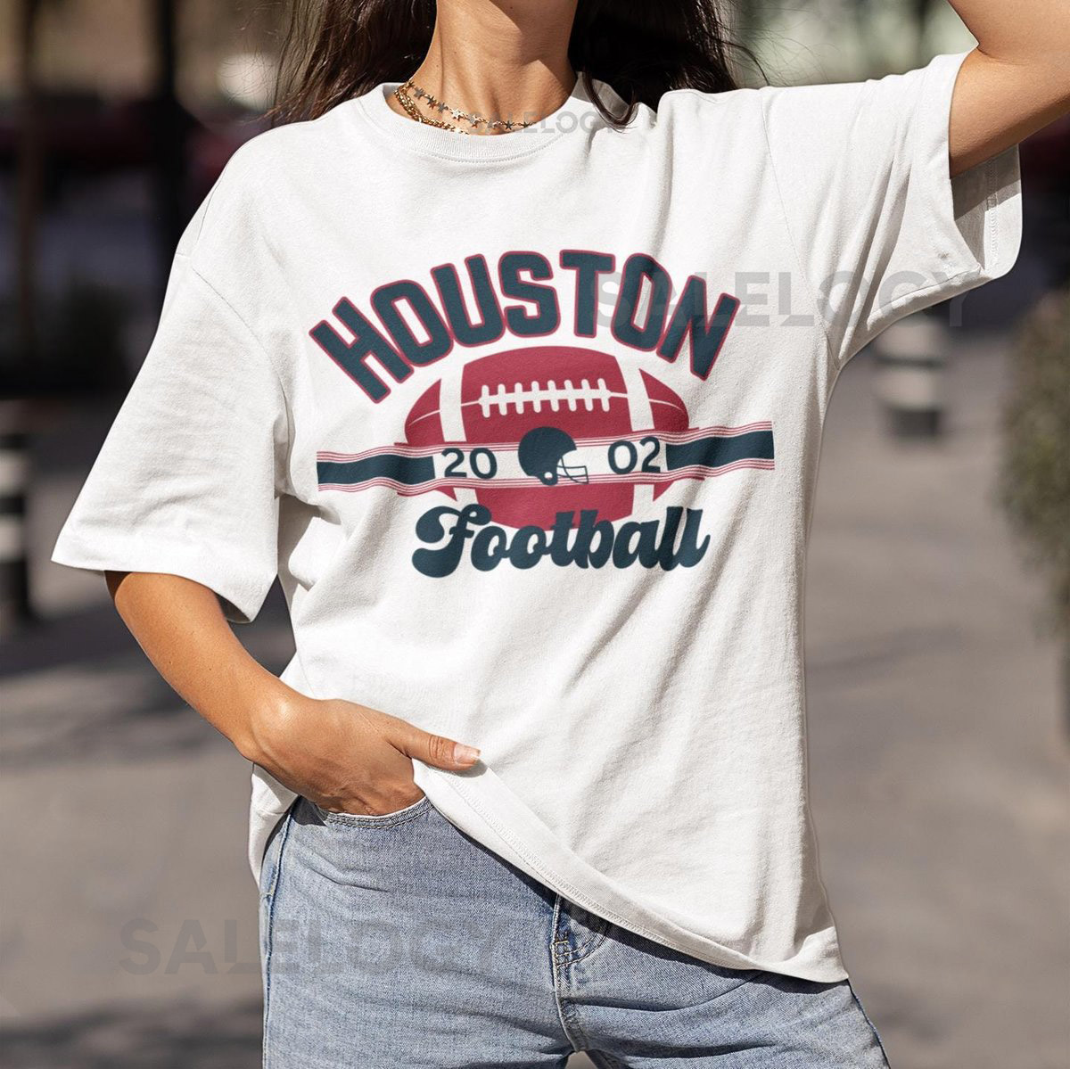 Houston Football Vintage T-Shirt Houston Texan Throwback Tee Unisex Retro Texan Crewneck Shirt Houston Football Fan Gift Game Day_274